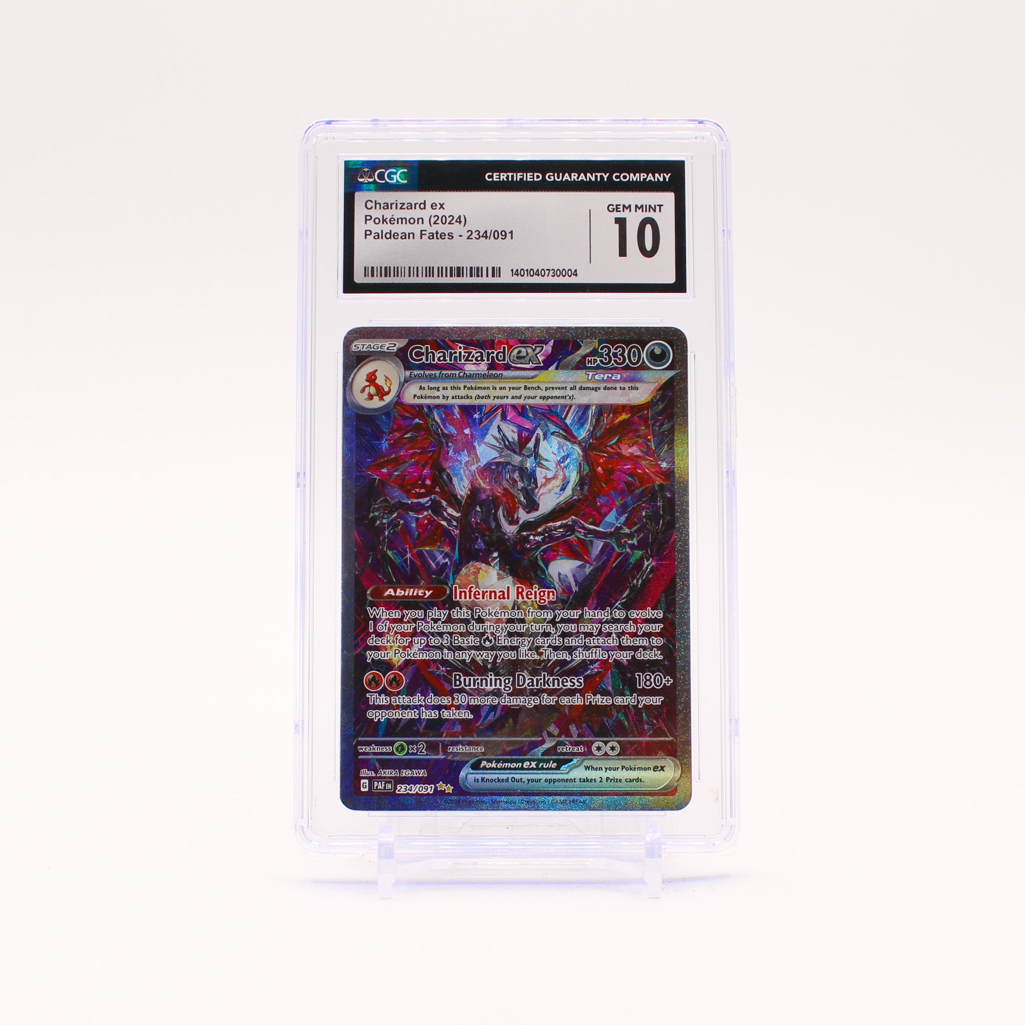 Charizard EX - 234/091 CGC 10 Paldean Fates Special Illustration Pokemon - GEM MINT