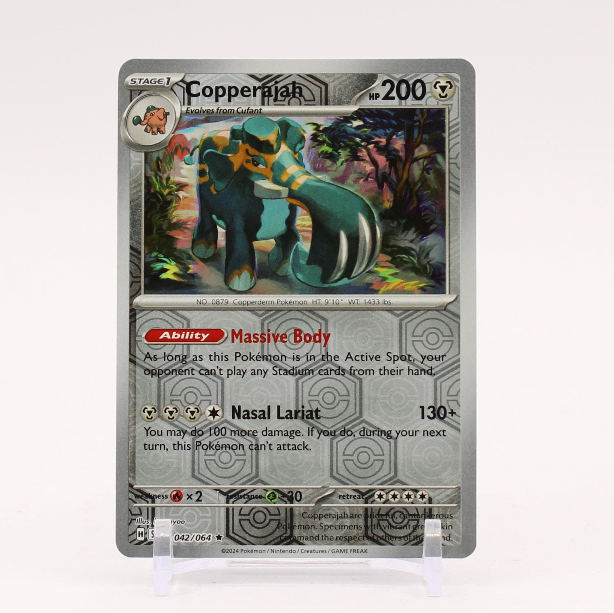 Copperajah - 042/064 Shrouded Fable REVERSE HOLO Rare Pokemon - NM/MINT