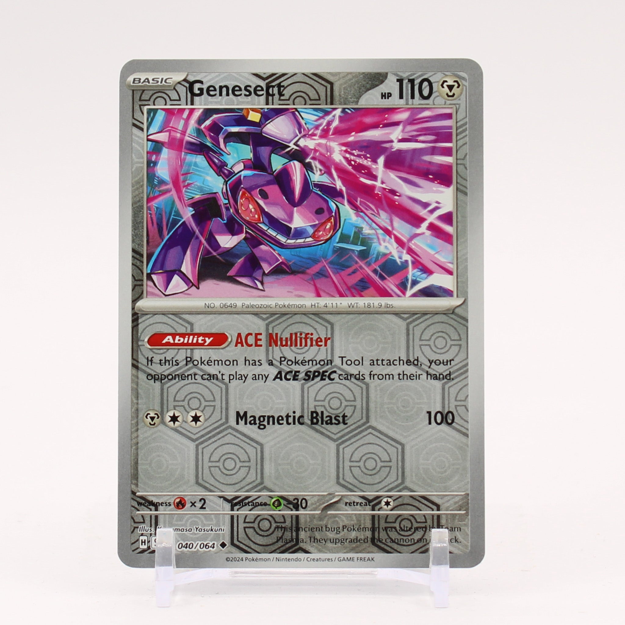 Genesect - 040/064 Shrouded Fable REVERSE HOLO Pokemon - NM/MINT