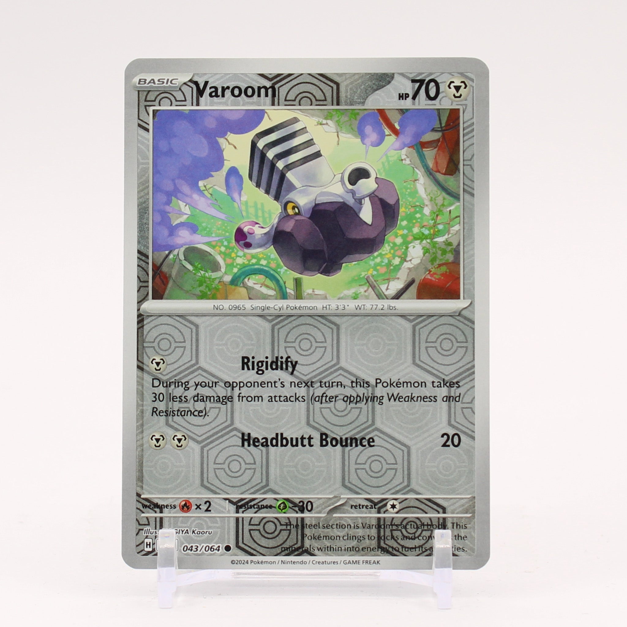 Varoom - 043/064 Shrouded Fable REVERSE HOLO Pokemon - NM/MINT