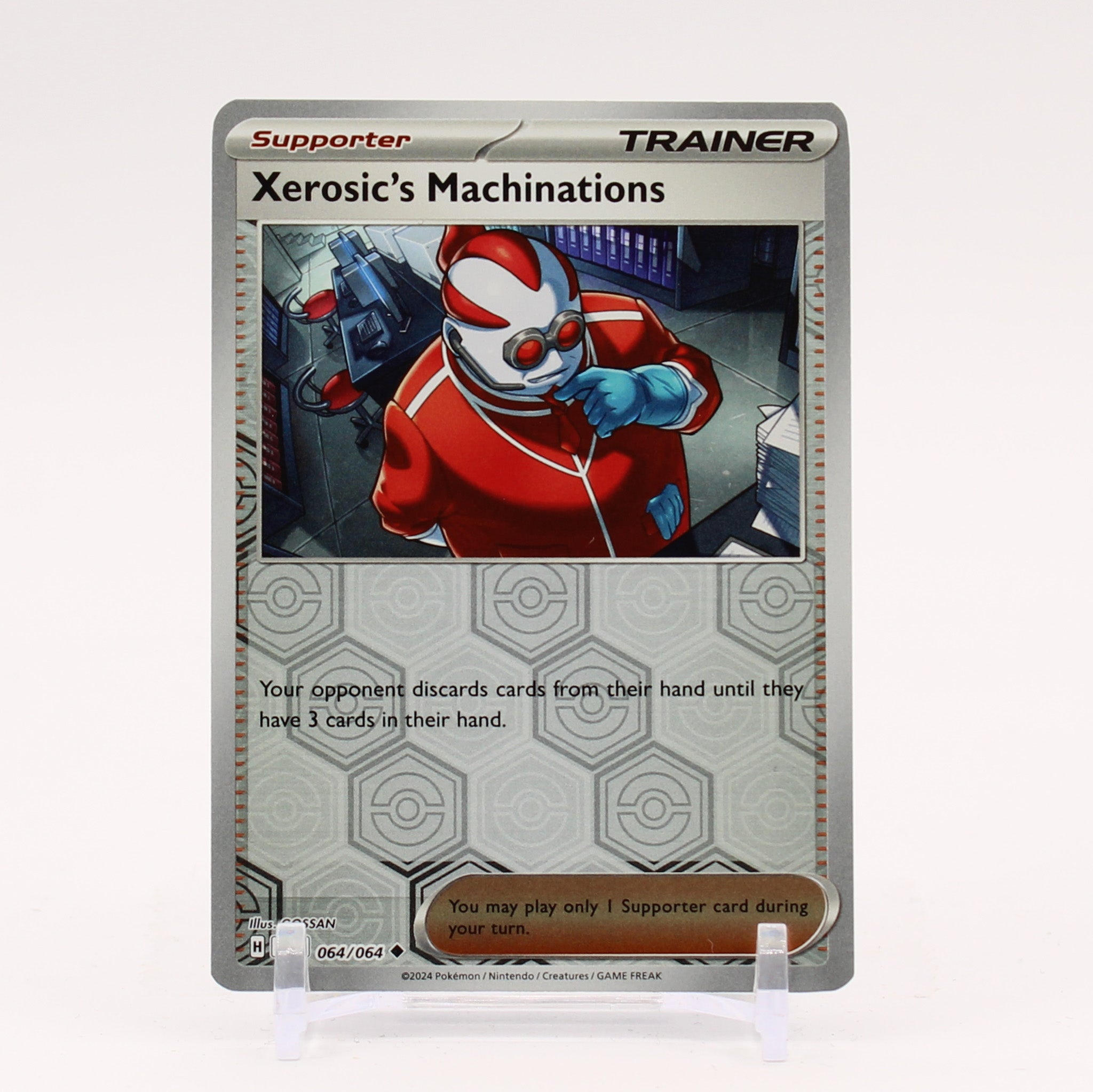 Xerosic's Machinations - 064/064 Shrouded Fable REVERSE HOLO Trainer - NM/MINT