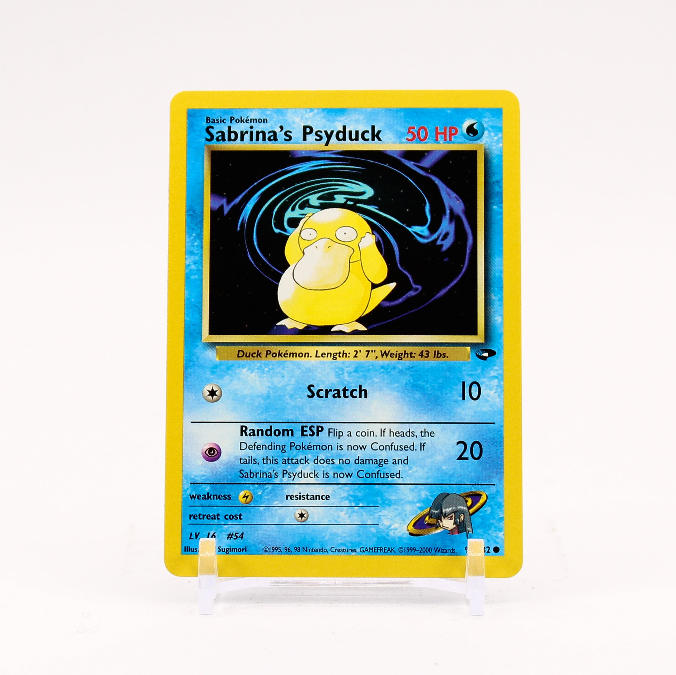 Sabrina's Psyduck - 99/132 Gym Challenge Common Pokemon - NM