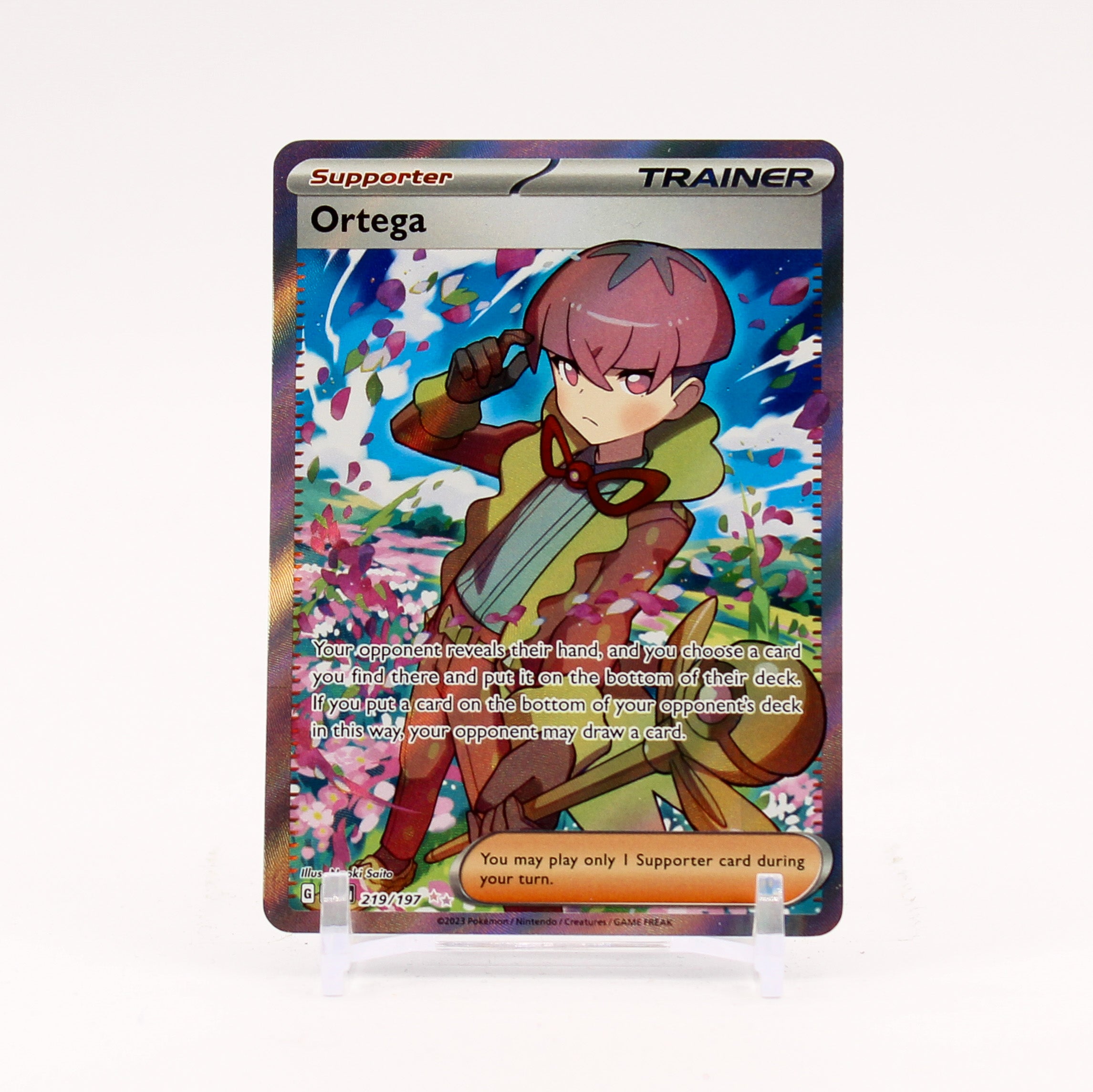 Ortega - 219/197 Obsidian Flames Full Art Trainer - NM/MINT