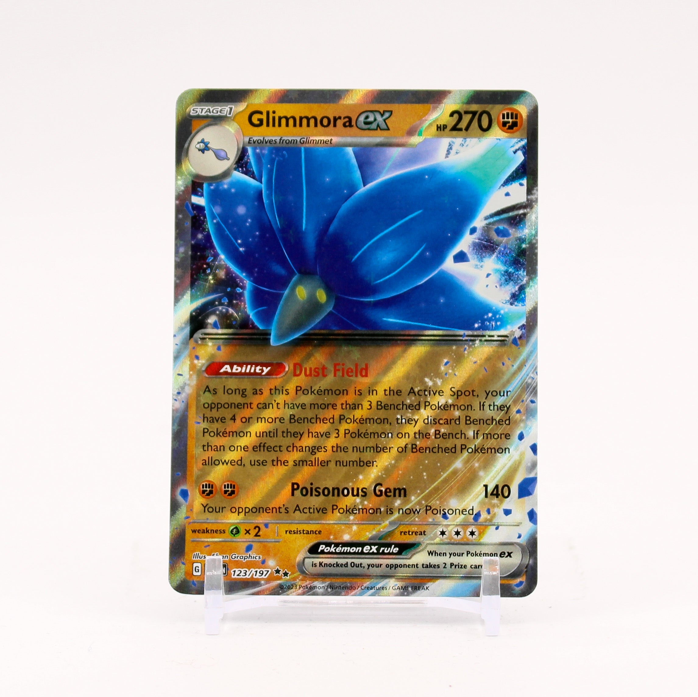 Glimmora ex - 123/197 Obsidian Flames Ultra Rare Pokemon - NM/MINT