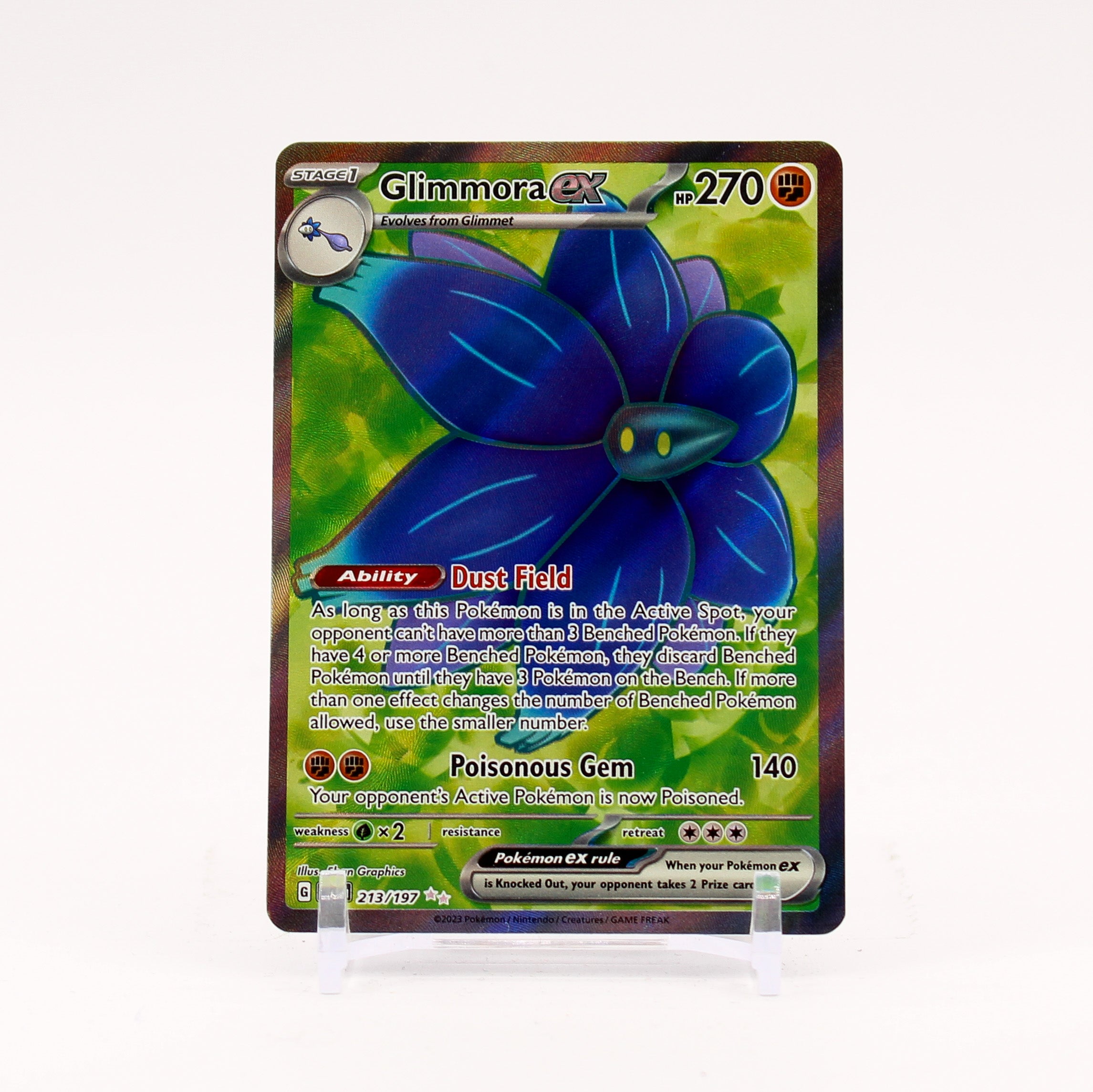 Glimmora ex - 213/197 Obsidian Flames Full Art Pokemon - NM/MINT