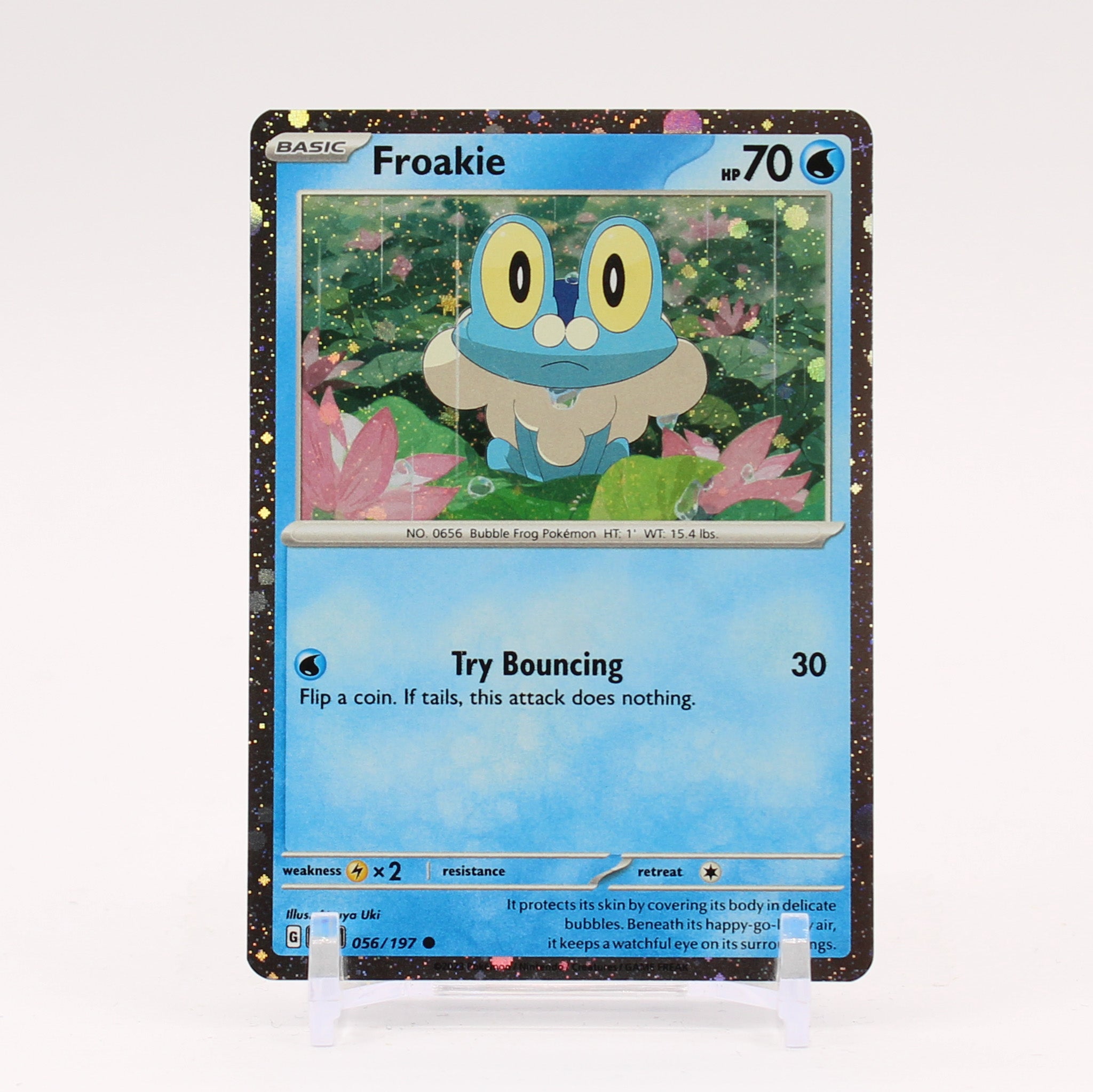 Froakie - 056/197 Comsos Holo Promo Shrouded Fable Collection Box Pokemon - NM/MINT