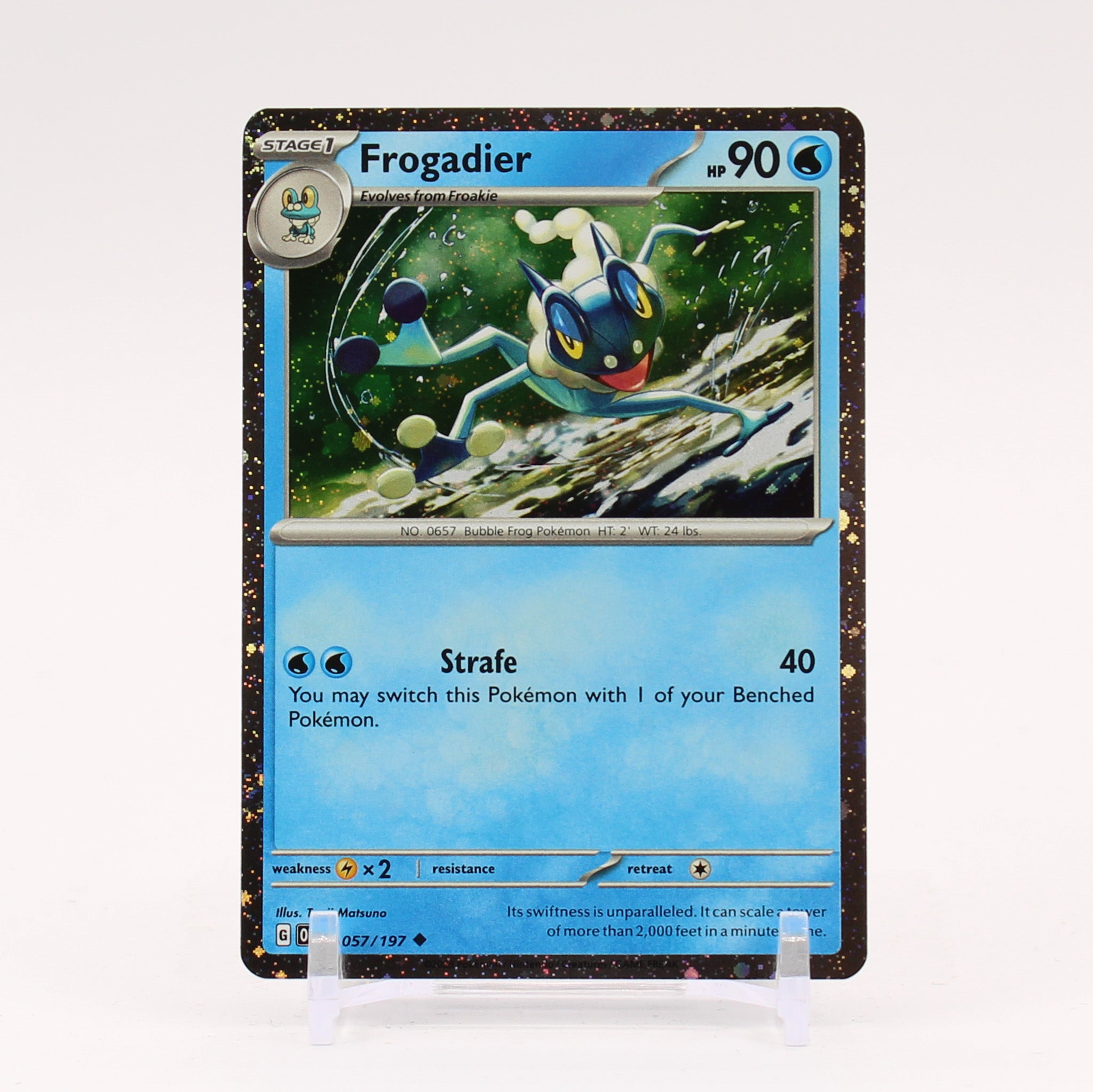 Frogadier - 057/197 Comsos Holo Promo Shrouded Fable Collection Box Pokemon NM/MINT