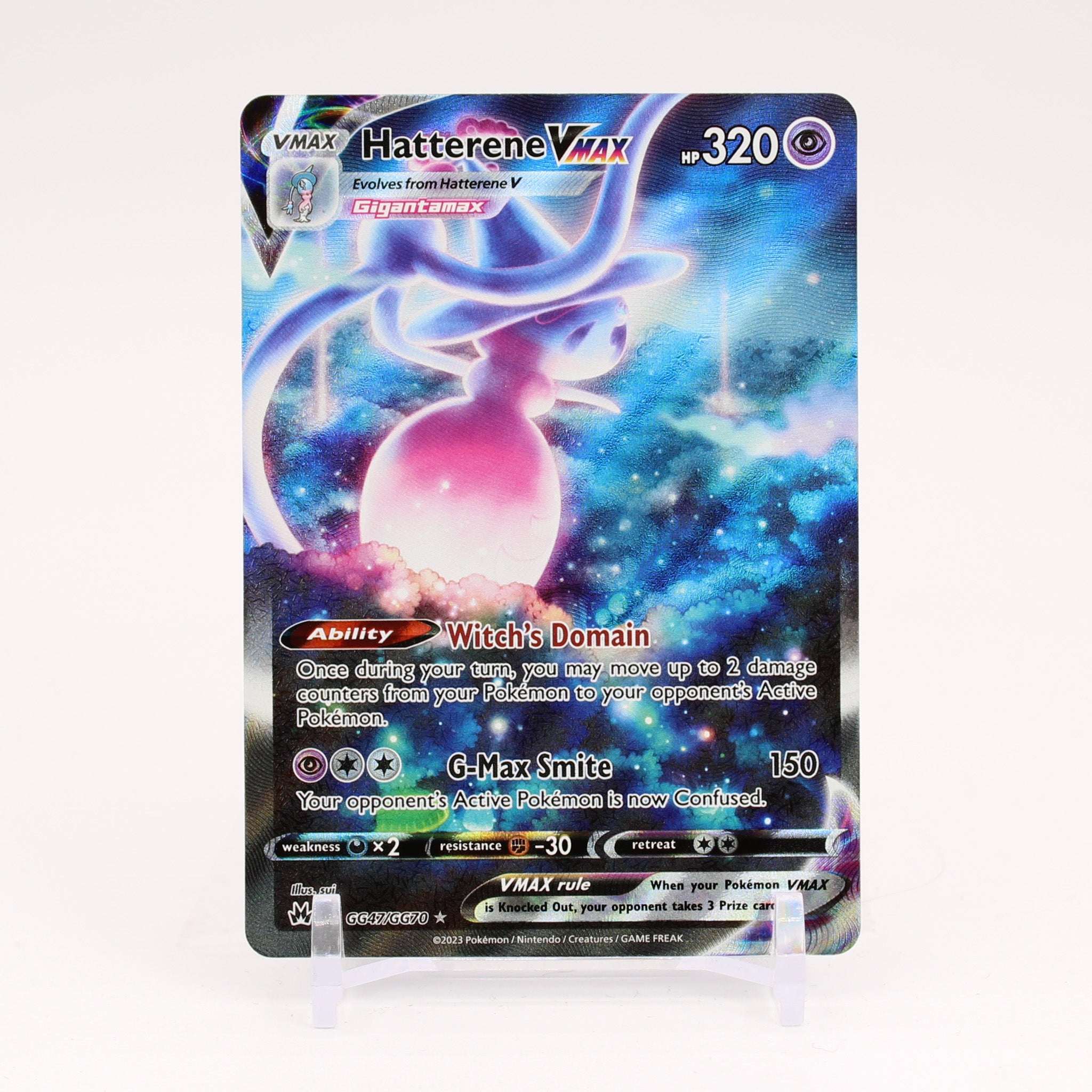 Hatterene Vmax - GG47/GG70 Crown Zenith Gallery Pokemon - NM/MINT