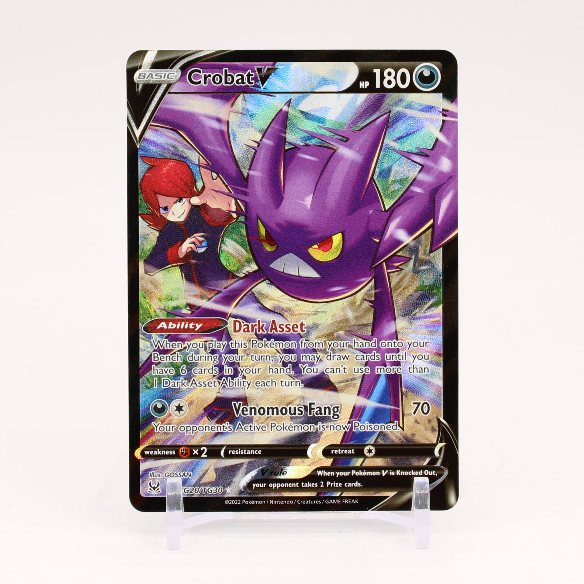 Crobat V - TG20/TG30 Lost Origin Trainer Gallery Pokemon - NM/MINT