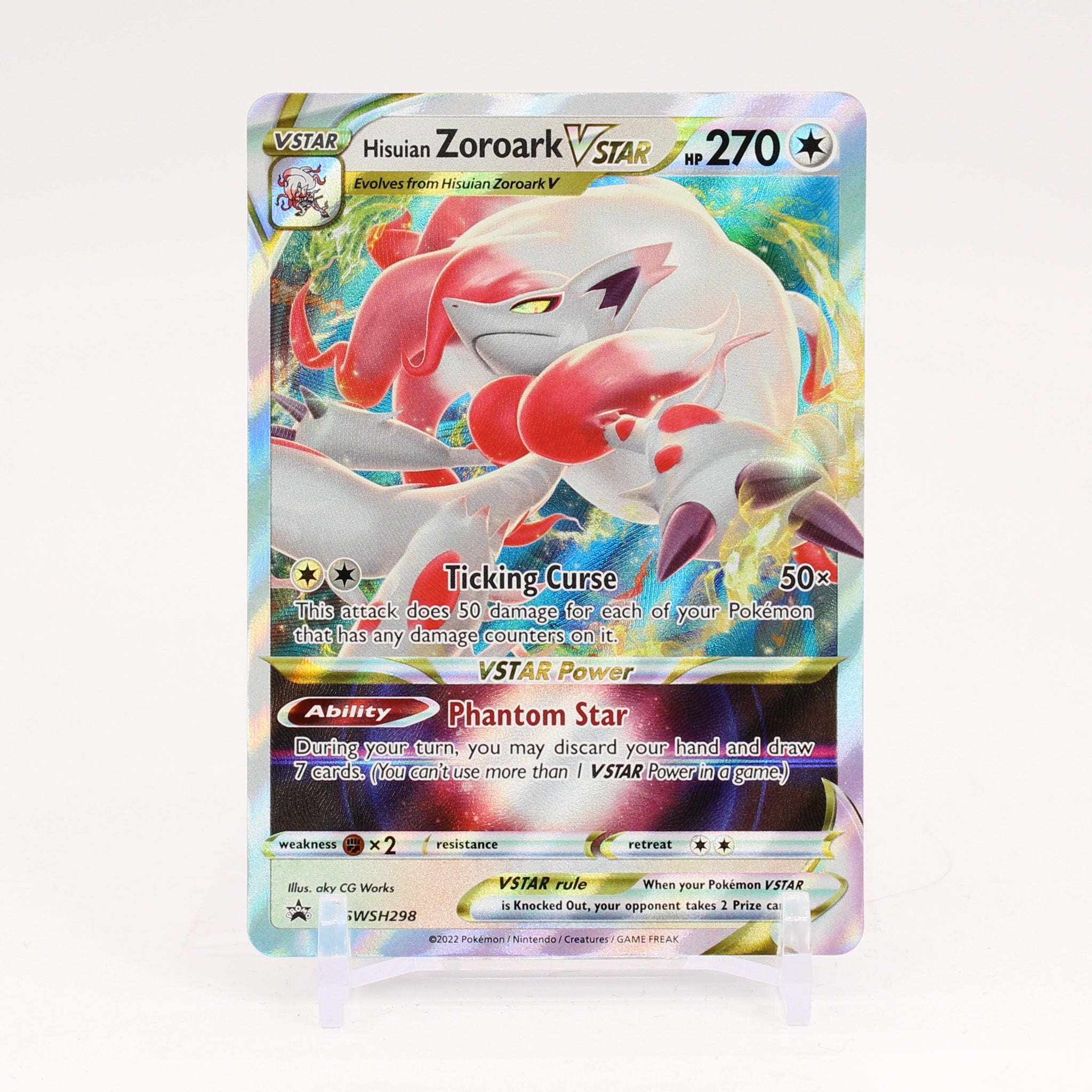 Hisuian Zoroark Vstar - SWSH298 Sword & Shield Promo Pokemon - NM/MINT