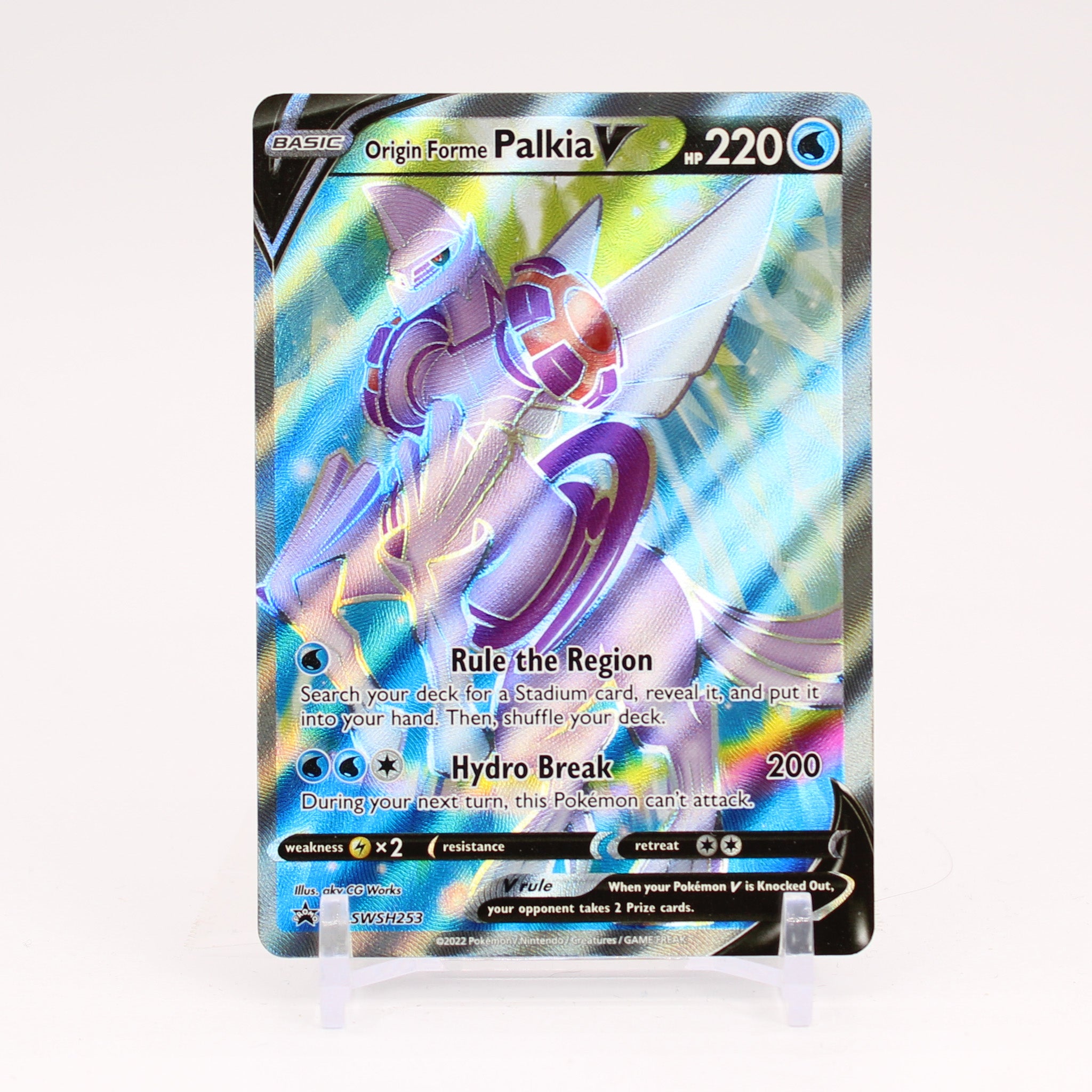 Origin Forme Palkia V - SWSH253 Sword & Shield Promo Full Art Pokemon - NM/MINT