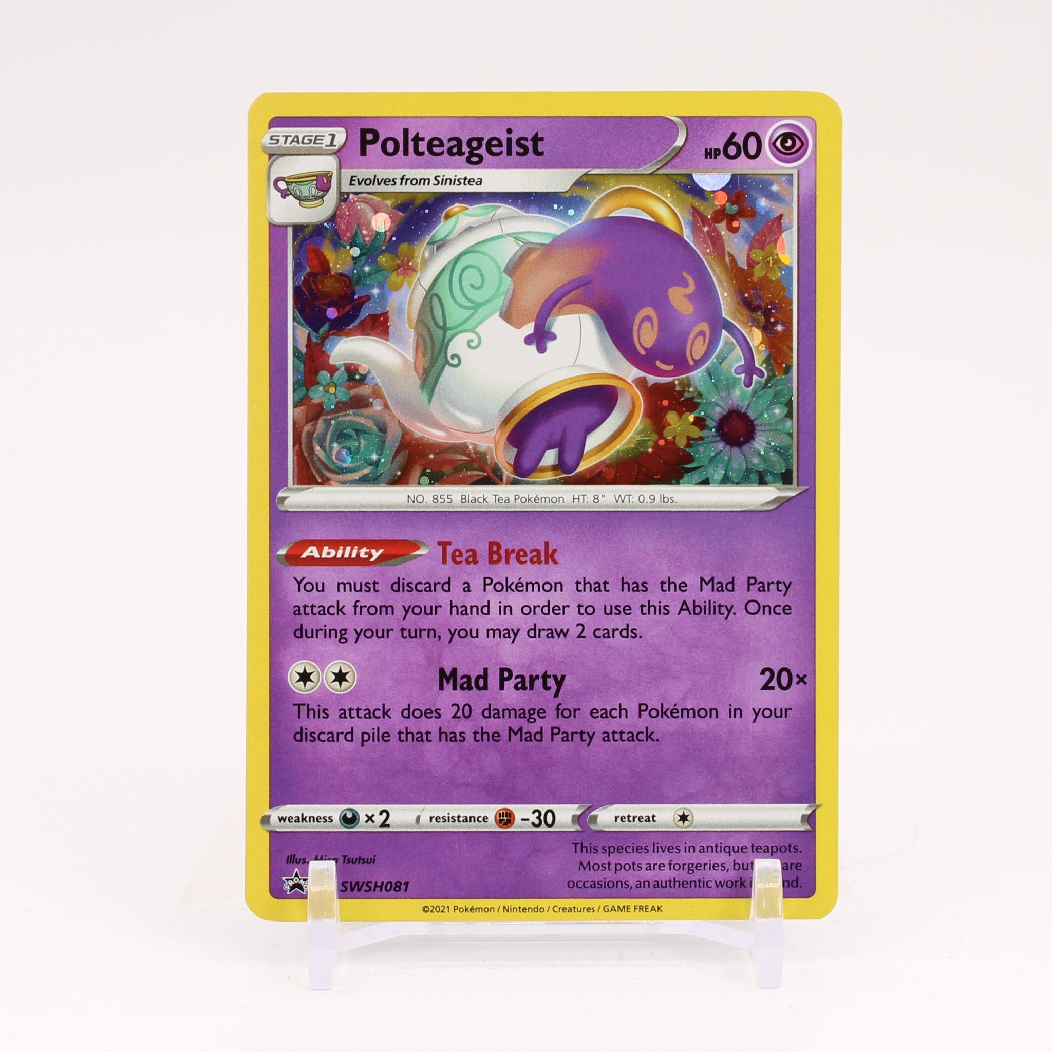 Polteageist - SWSH081 Sword & Shield Promo Holo Pokemon - NM/MINT