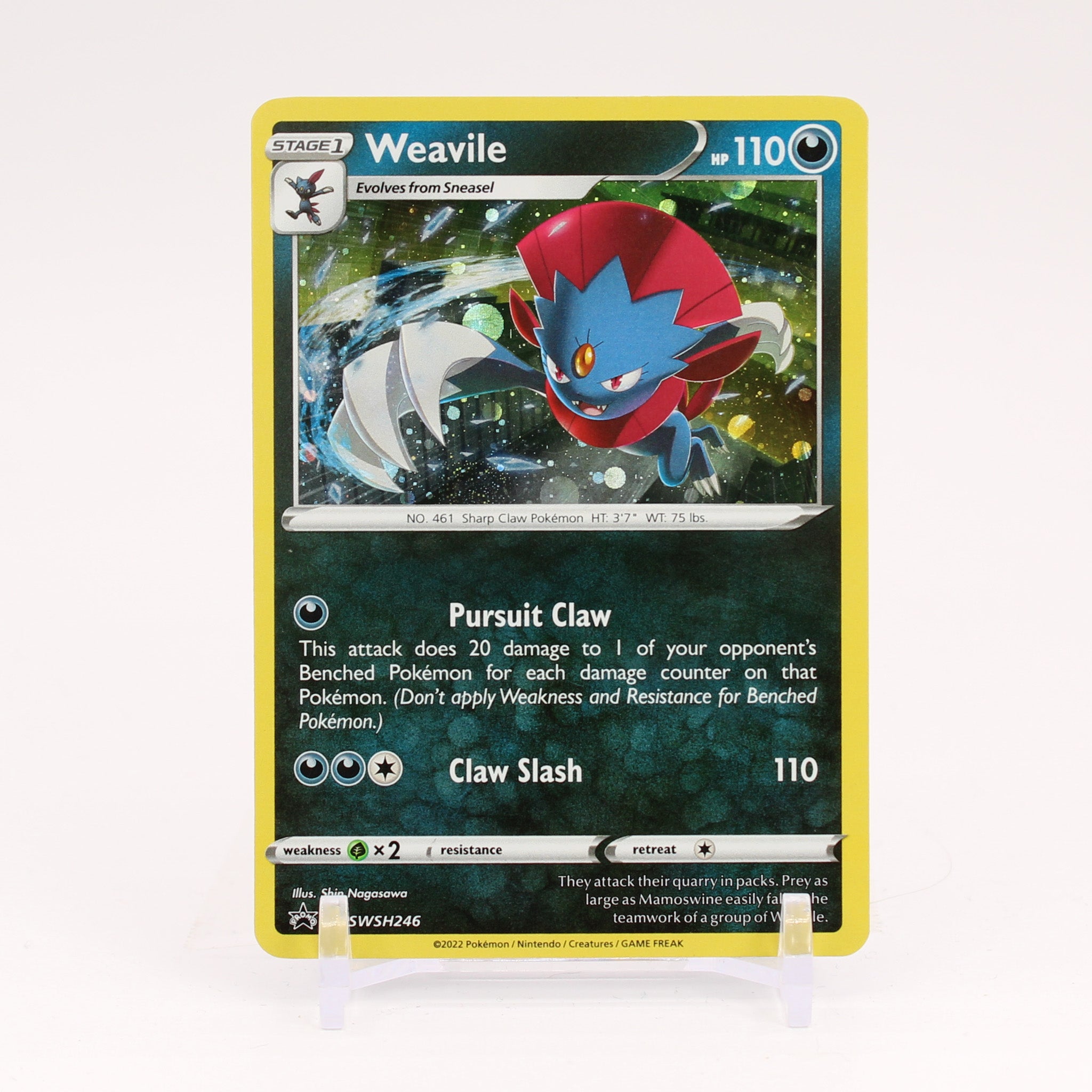 Weavile - SWSH246 Sword & Shield Promo Holo Pokemon - NM/MINT