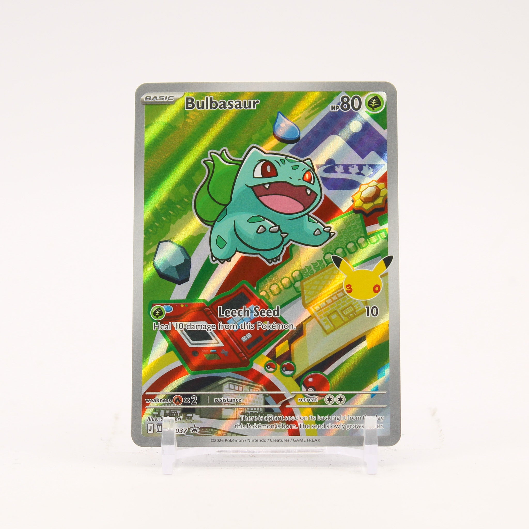 Bulbasaur - MEP037 First Partner Illustration Promo Pokemon - NM/MINT
