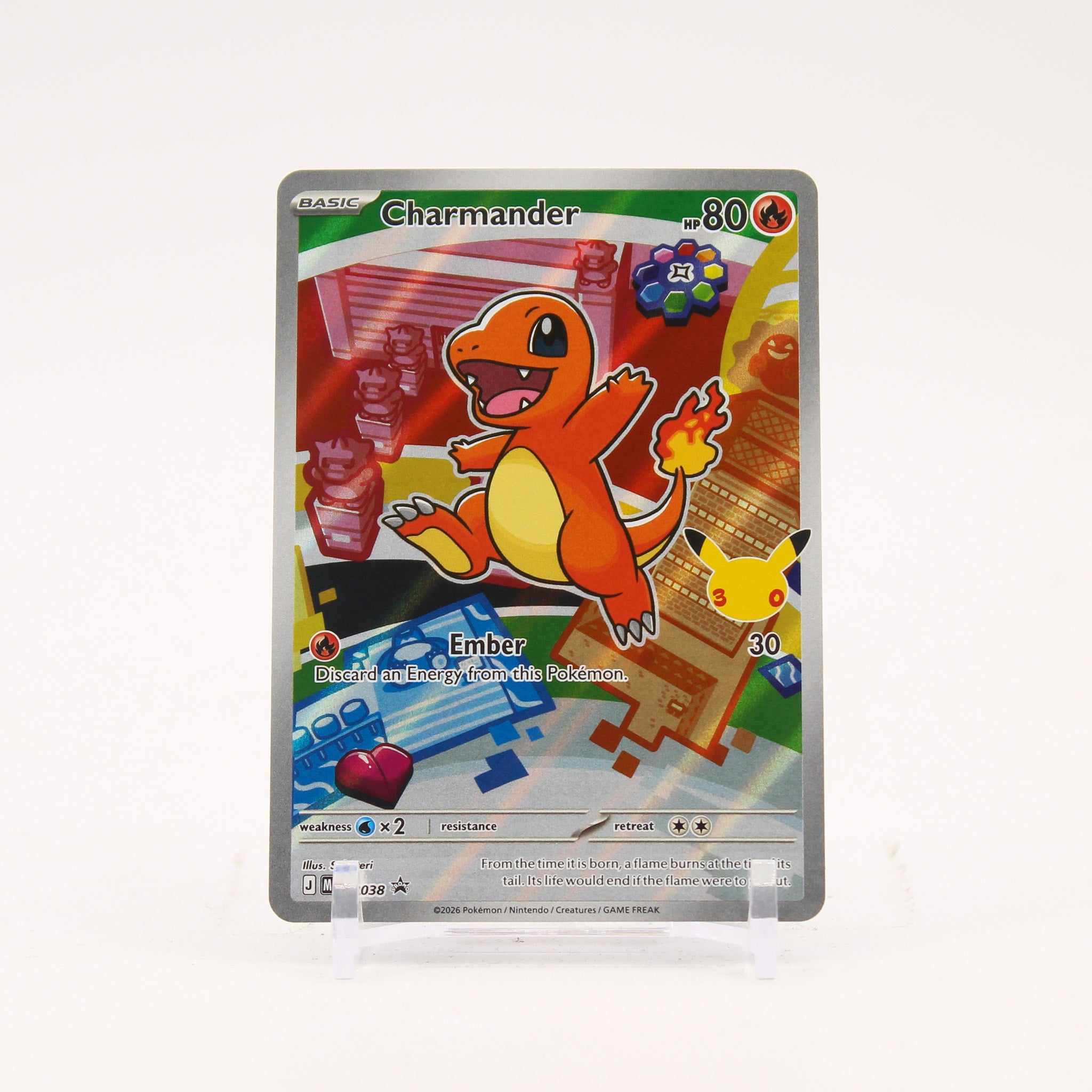 Charmander - MEP038 First Partner Illustration Promo Pokemon - NM/MINT
