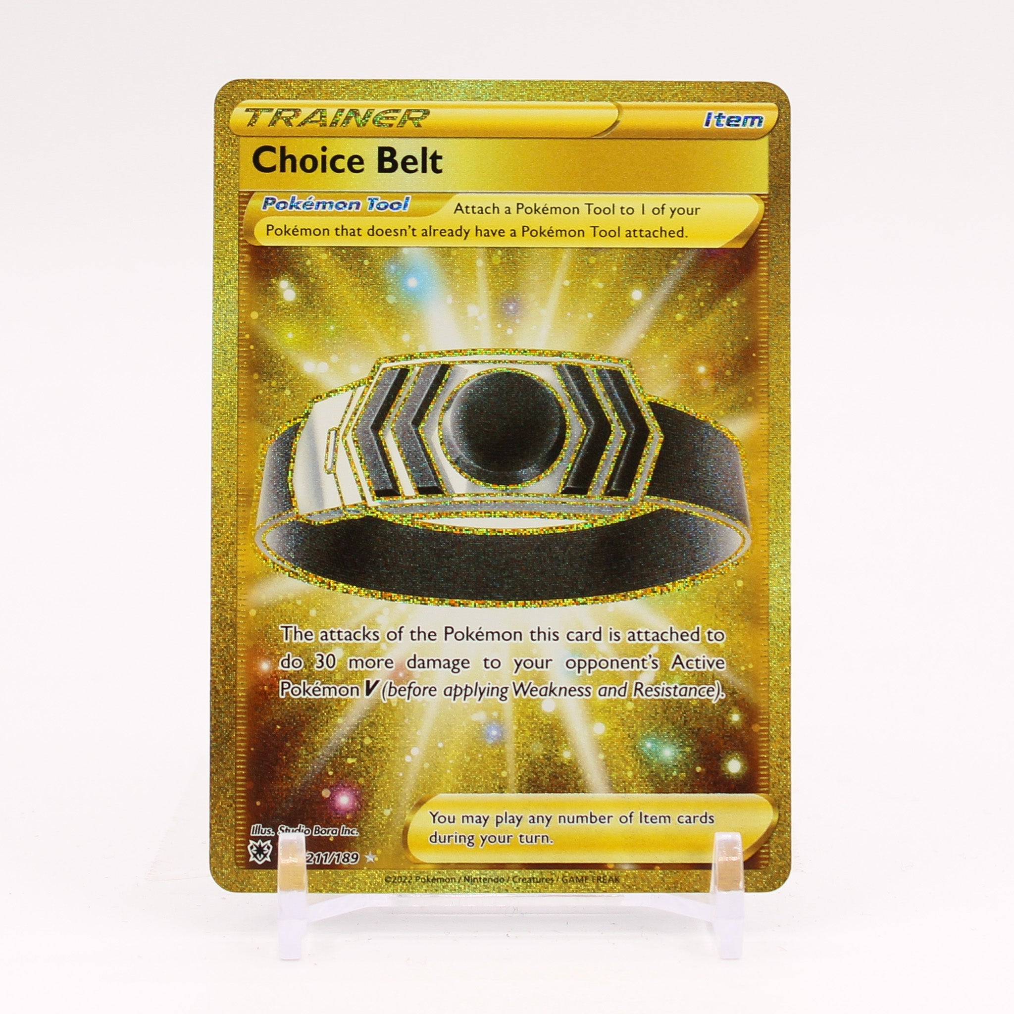 Choice Belt - 211/189 Astral Radiance Gold Trainer - NM/MINT