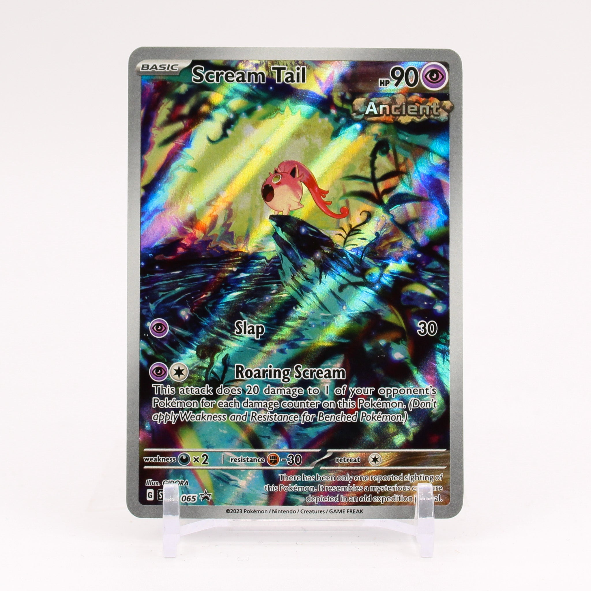 Scream Tail SVP 065 Paradox Rift ETB Promo Illustration Pokemon NM/MINT