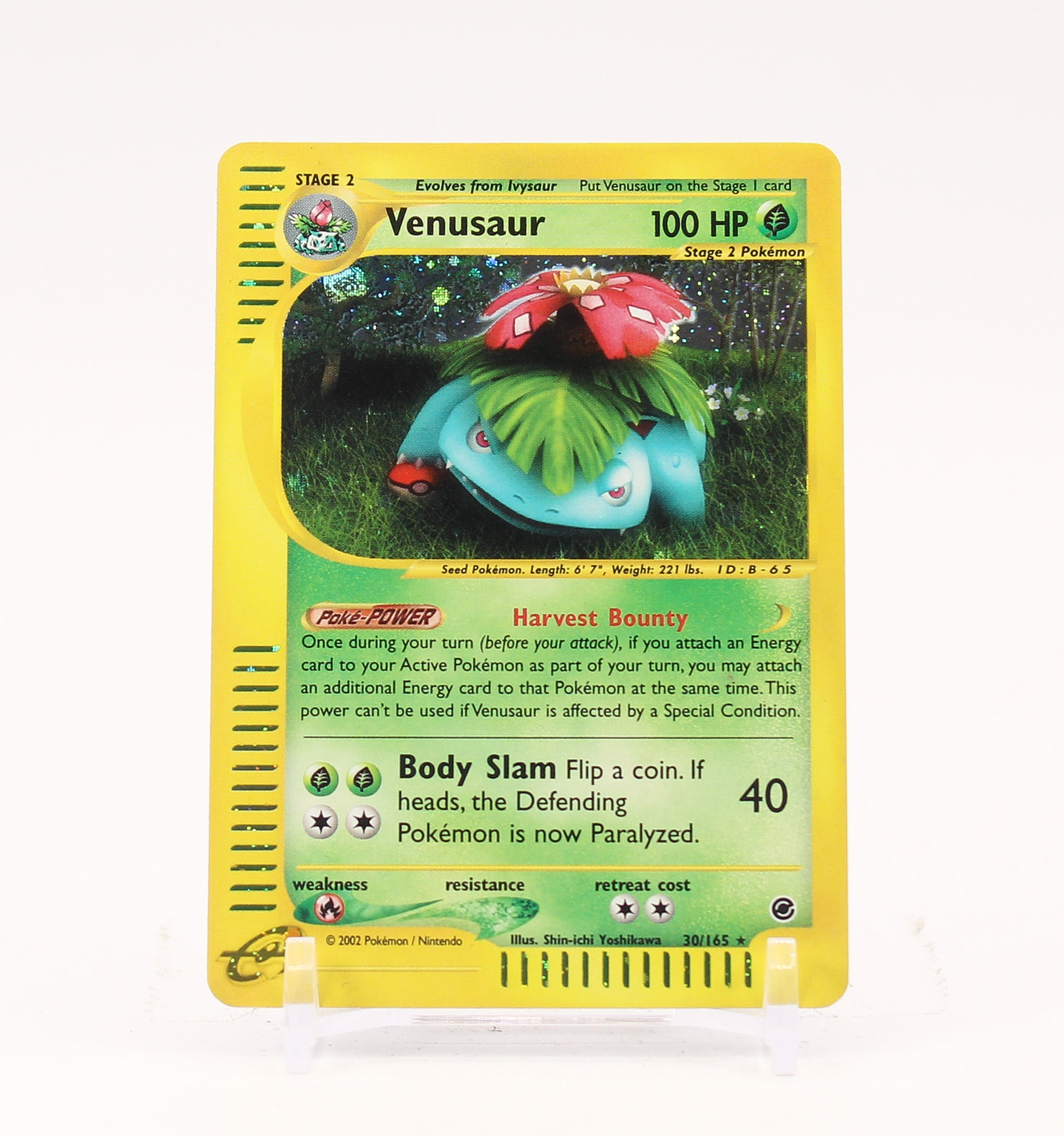 Venusaur - 30/165 Expedition e-Reader Holo Rare Pokemon - LP