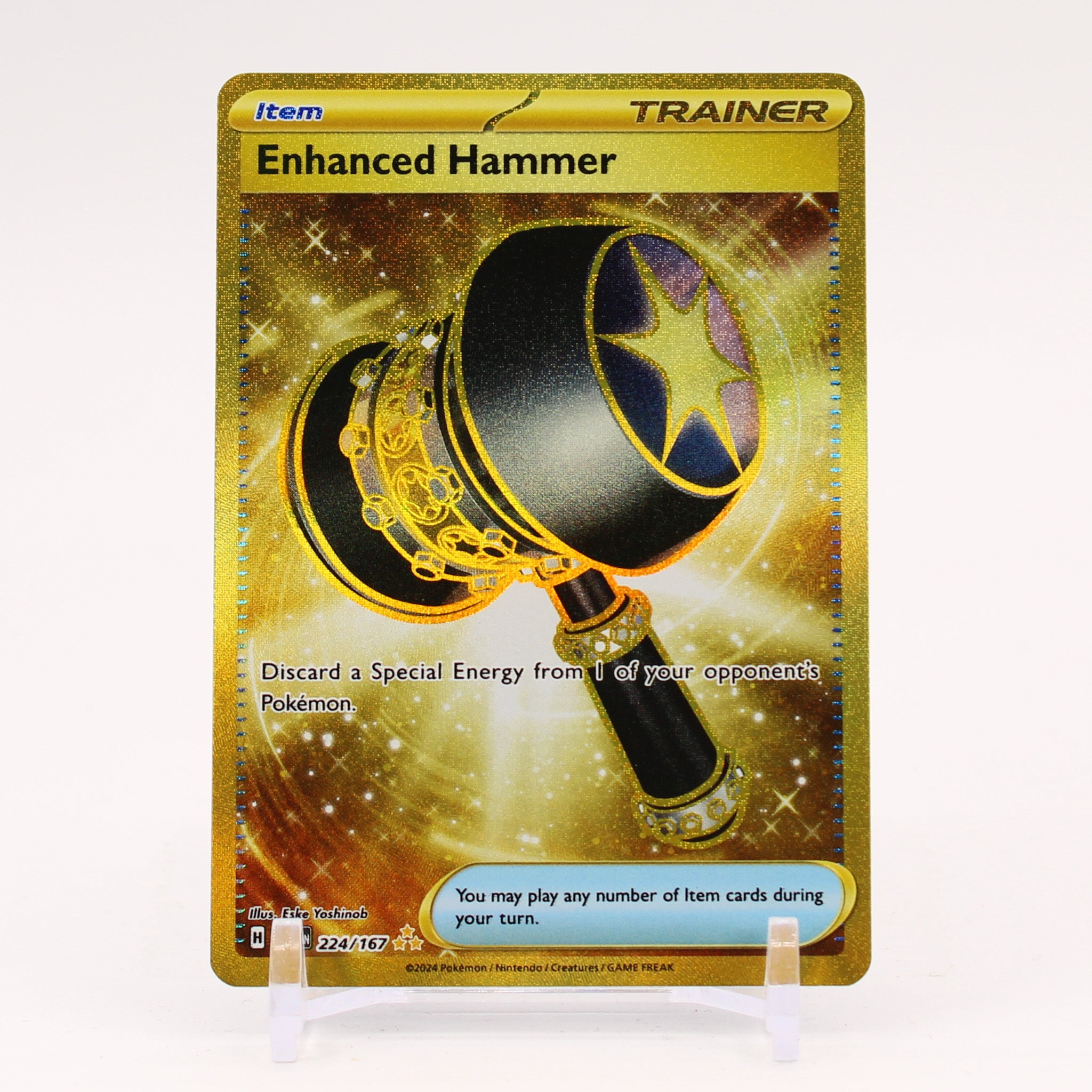 Enhanced Hammer - 224/167 Twilight Masquerade Gold Trainer - NM/MINT