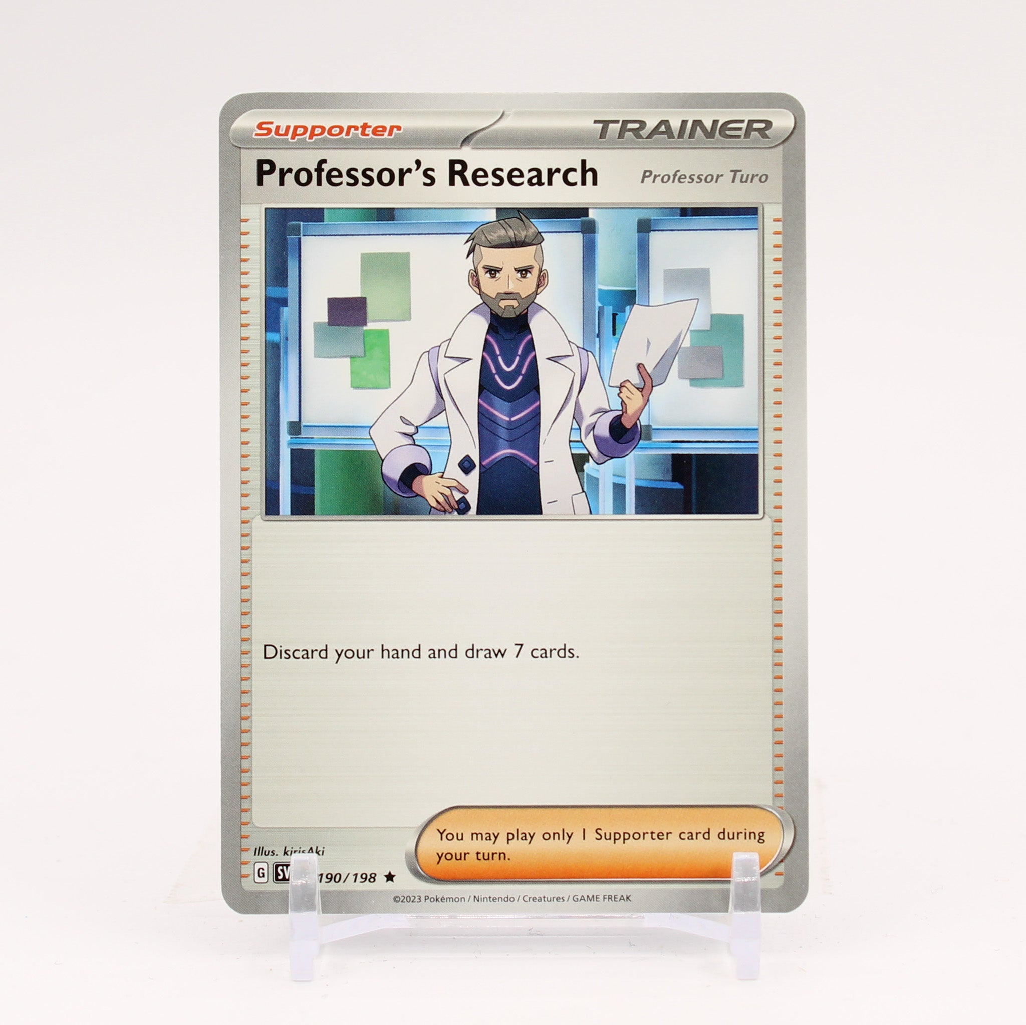 Professor's Research (Turo) - 190/198 Non Holo Rare Deck Exclusive Trainer - NM/MINT