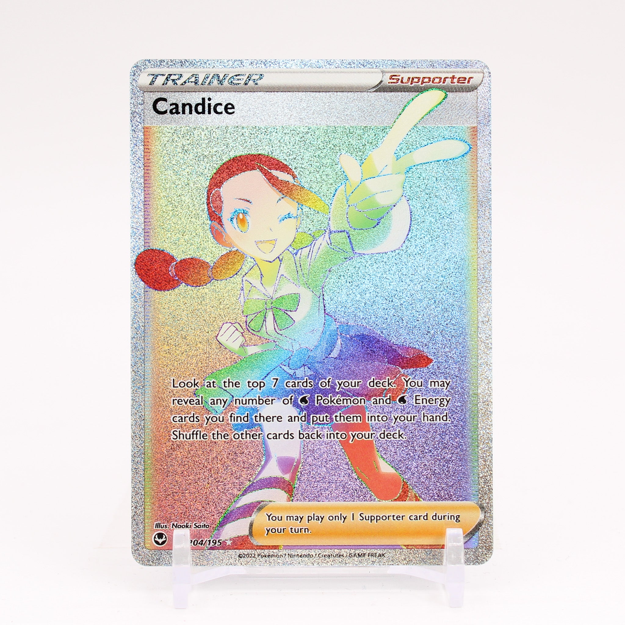Candice - 204/195 Silver Tempest Rainbow Trainer - NM/MINT