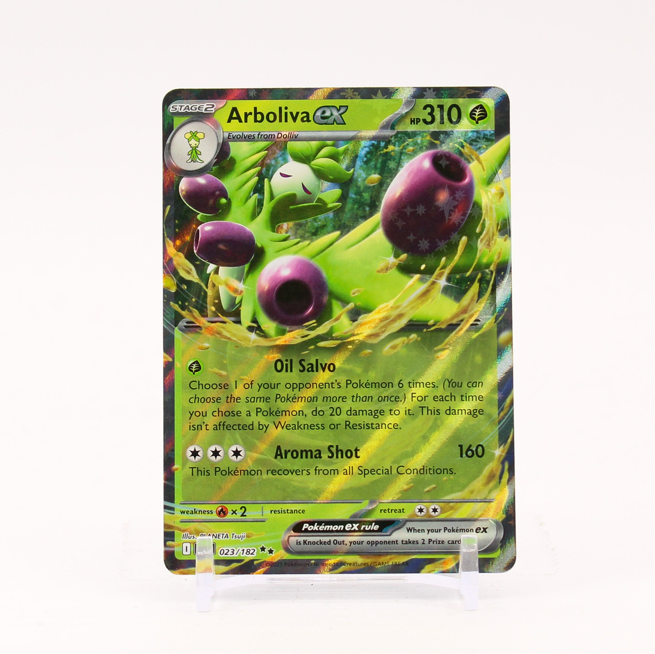 Arboliva ex - 023/182 Destined Rivals Double Rare Pokemon - NM/MINT