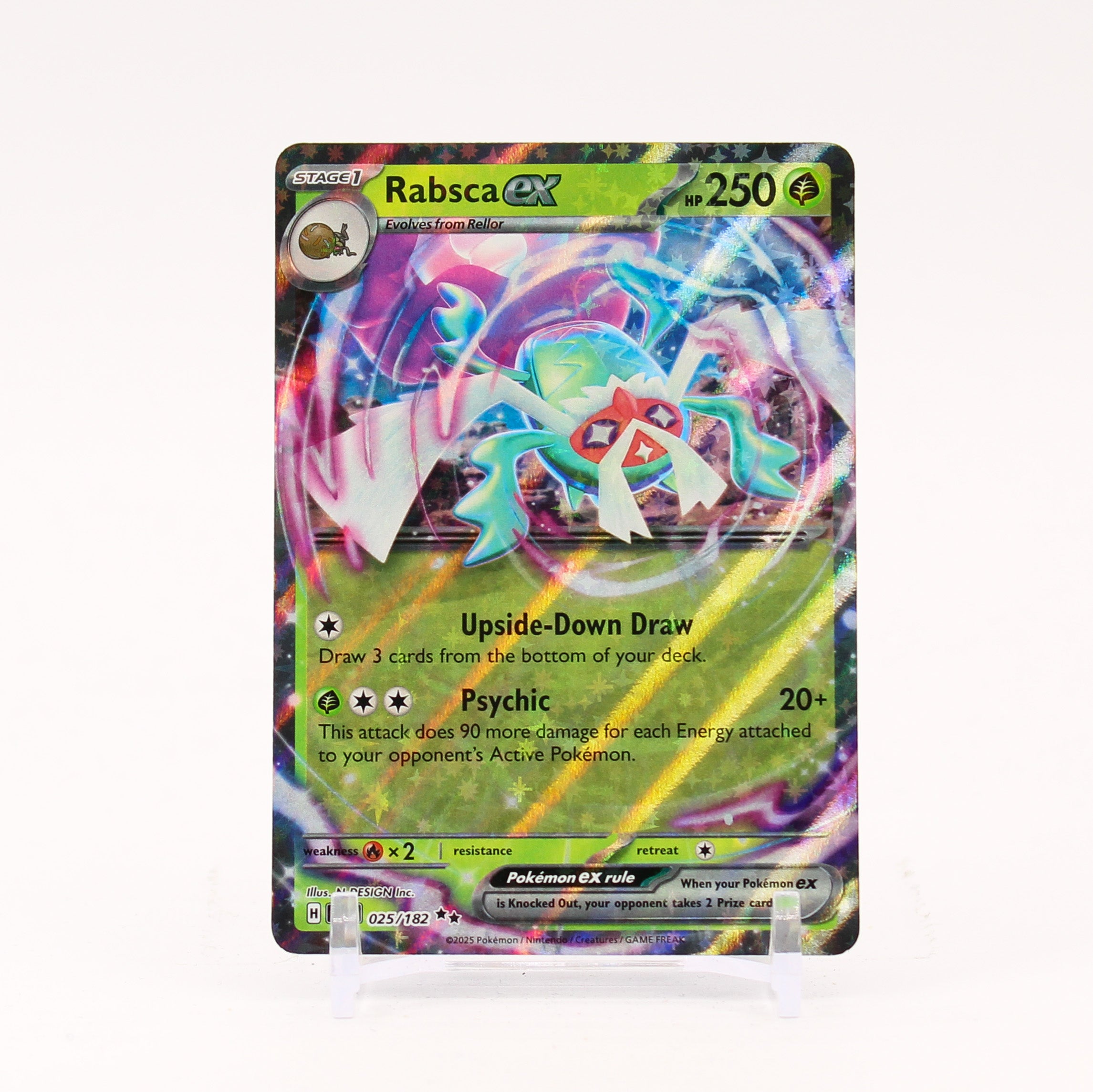 Rabsca ex - 025/182 Destined Rivals Double Rare Pokemon - NM/MINT