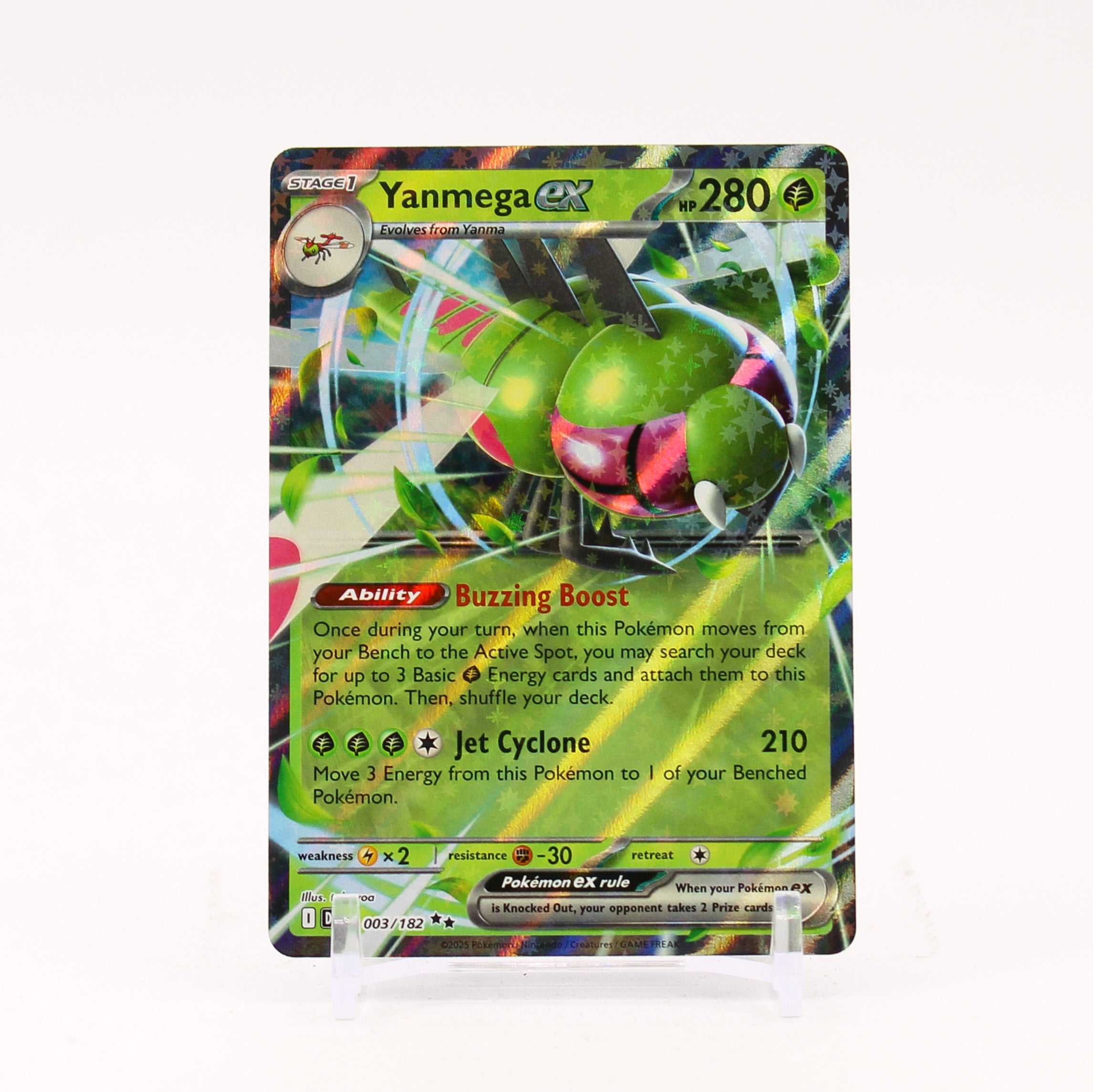 Yanmega ex - 003/182 Destined Rivals Double Rare Pokemon - NM/MINT