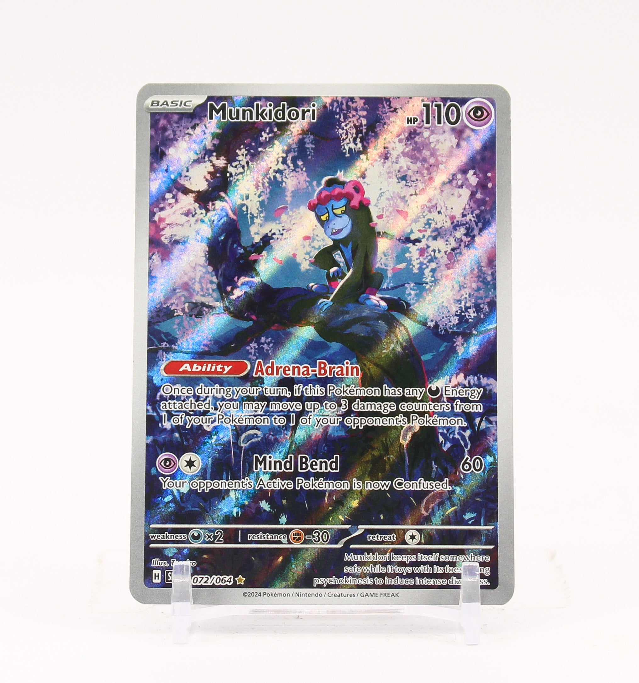 Munkidori - 072/064 Shrouded Fable Illustration Rare Pokemon - NM