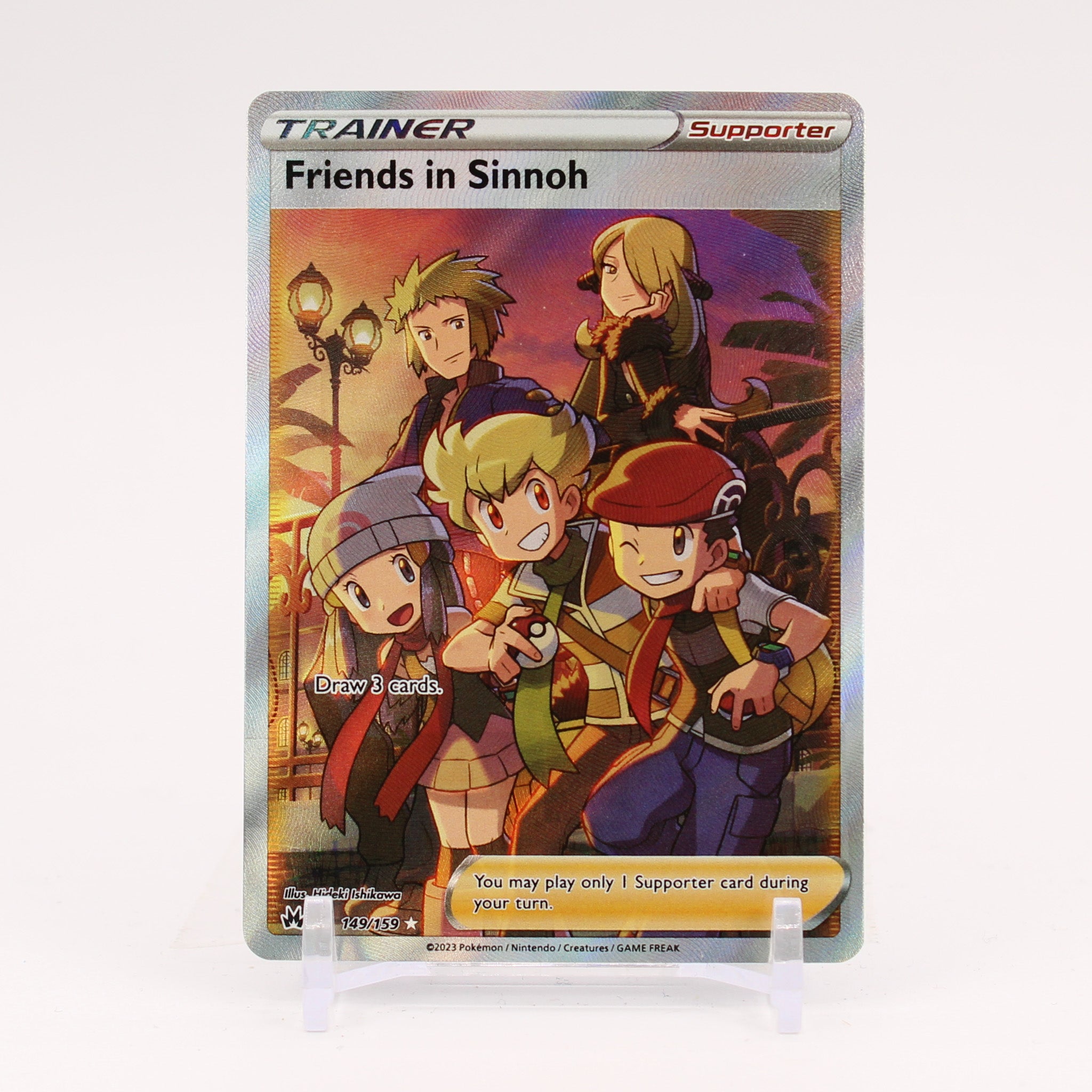 Friends In Sinnoh - 149/159 Crown Zenith Full Art Trainer - NM/MINT