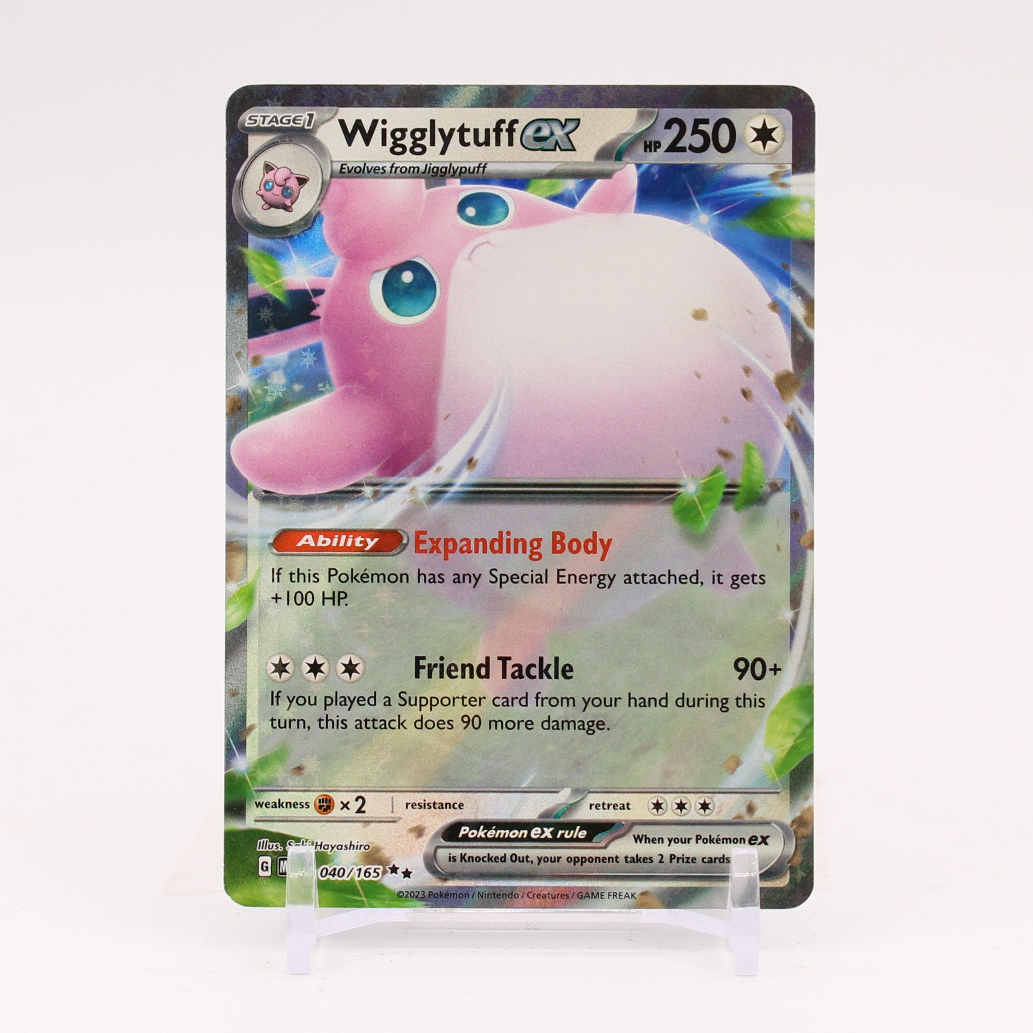 Wigglytuff ex - 040/165 151 Double Rare Pokemon - NM/MINT