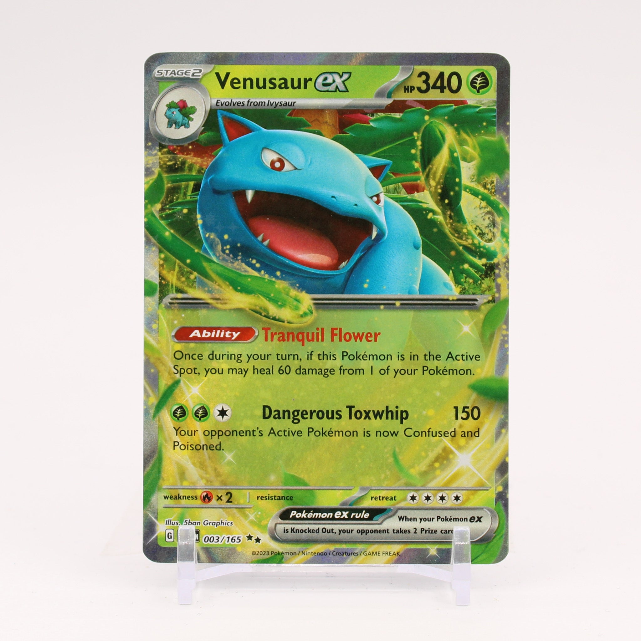 Venusaur ex - 003/165 151 Double Rare Pokemon - NM/MINT