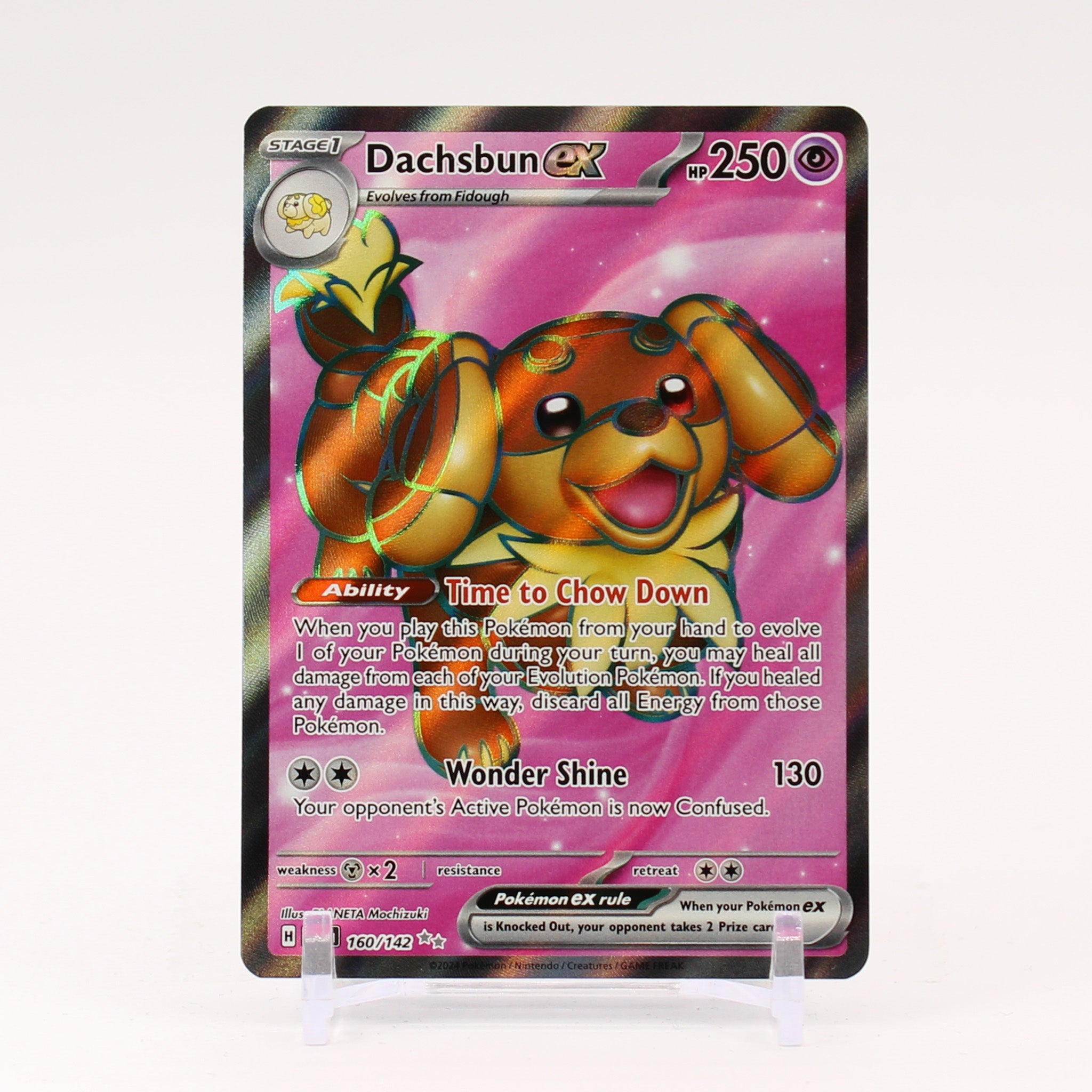 Dachsbun ex - 160/142 Stellar Crown Full Art Pokemon - NM/MINT