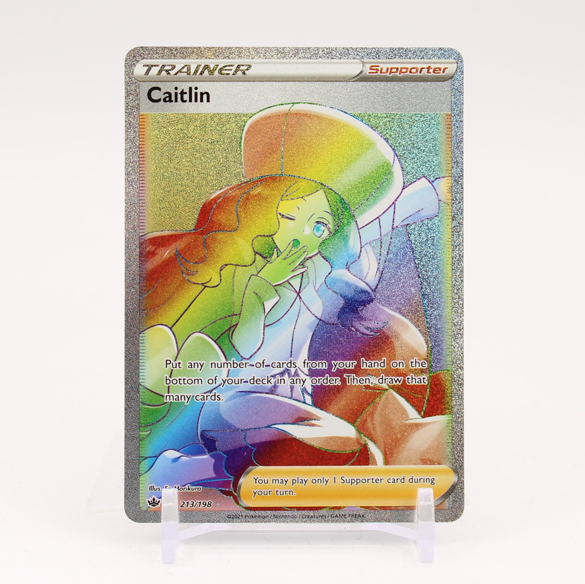 Caitlin - 213/198 Chilling Reign Rainbow Trainer - NM/MINT