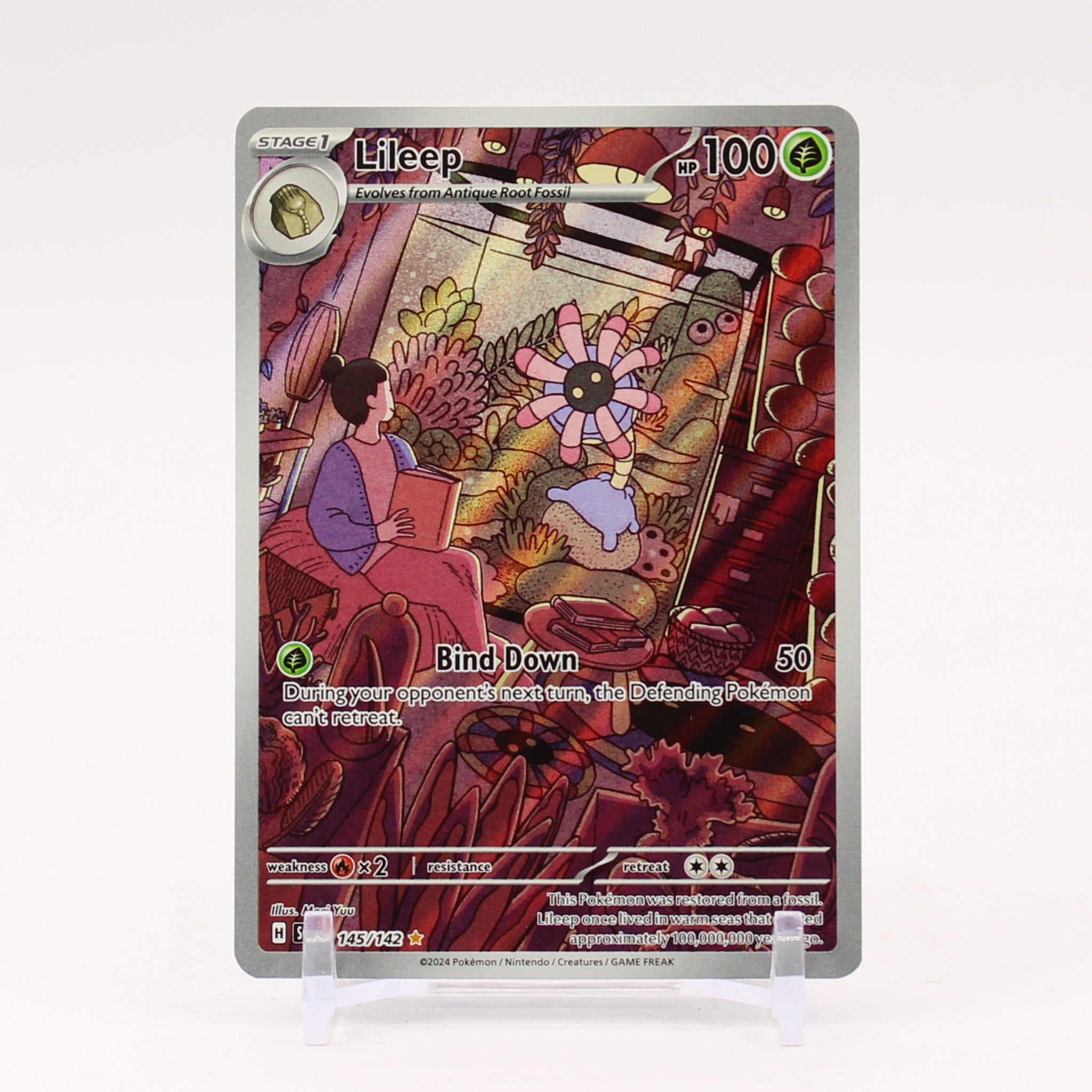 Lileep - 145/142 Stellar Crown Illustration Rare Pokemon - NM/MINT