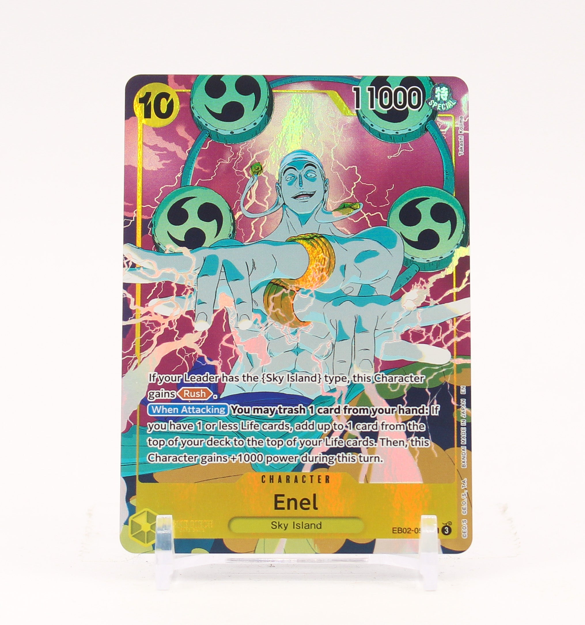 Enel Alternate Art - EB02-052 Extra Booster Anime 25th Collection SR One Piece - NM/LP