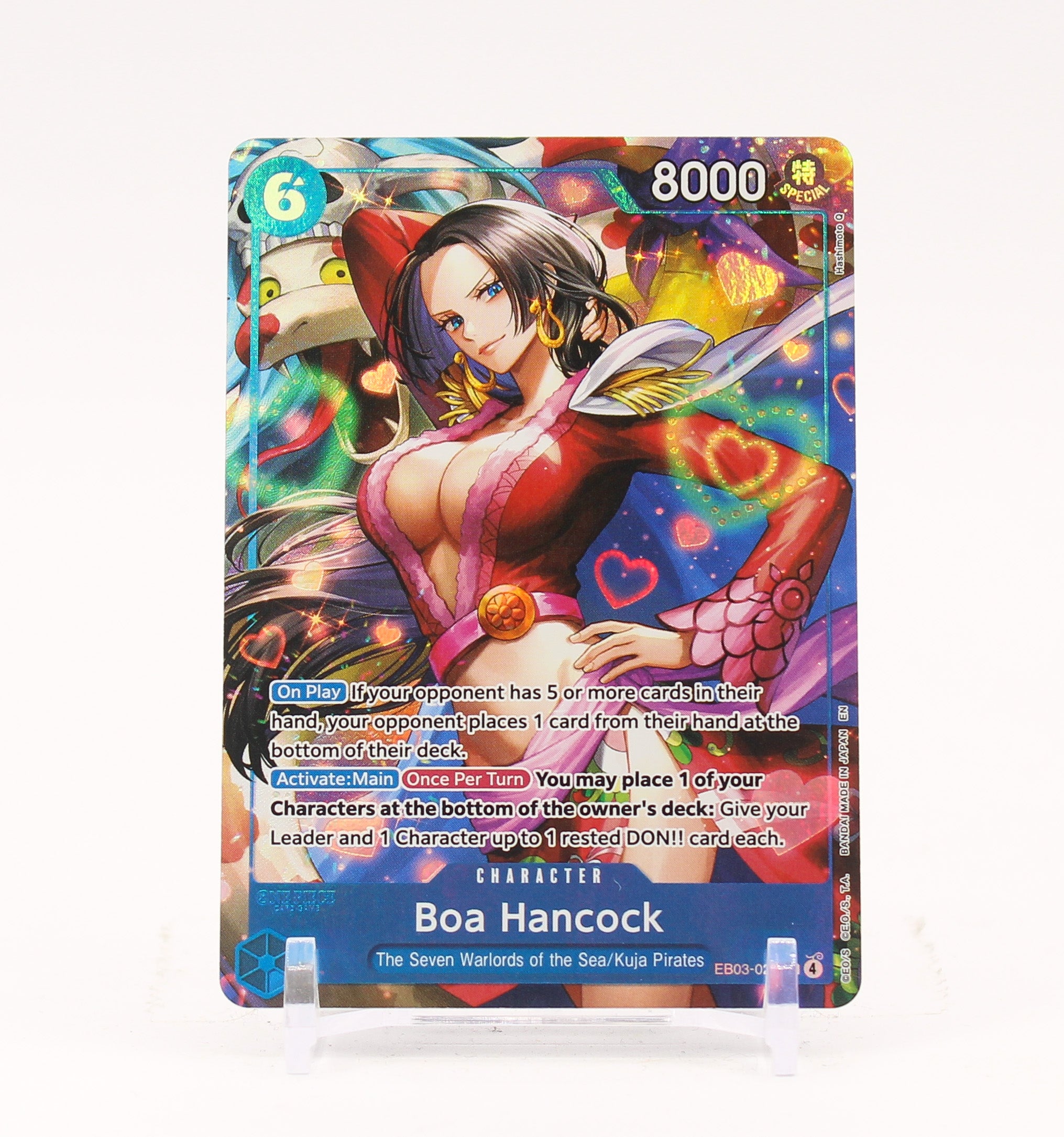 Boa Hancock Alternate Art - EB03-026 Extra Booster Heroines Edition SR One Piece - NM/LP