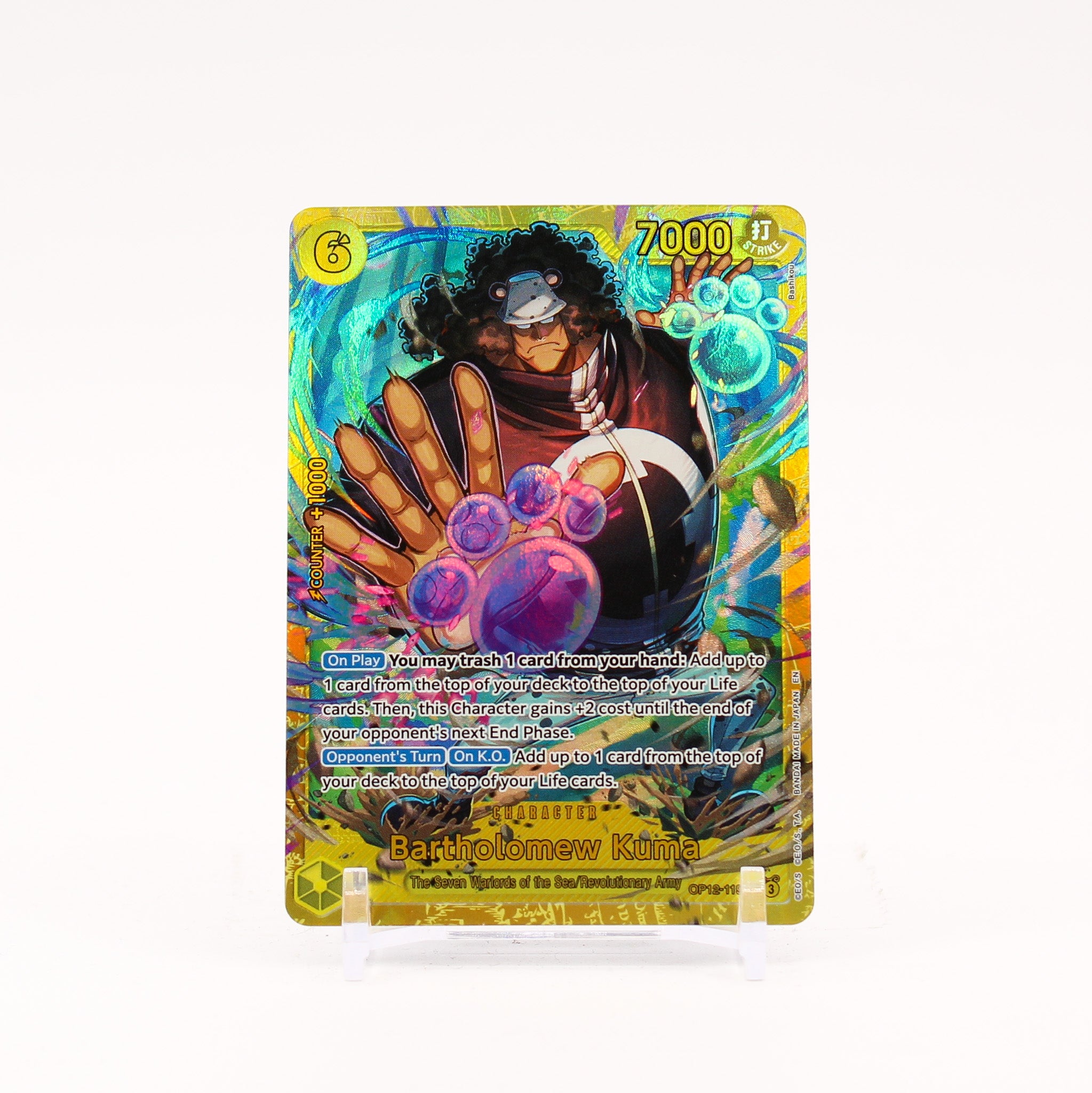 Bartholomew Kuma - OP12-119 Legacy of the Master SEC One Piece - NM/MINT