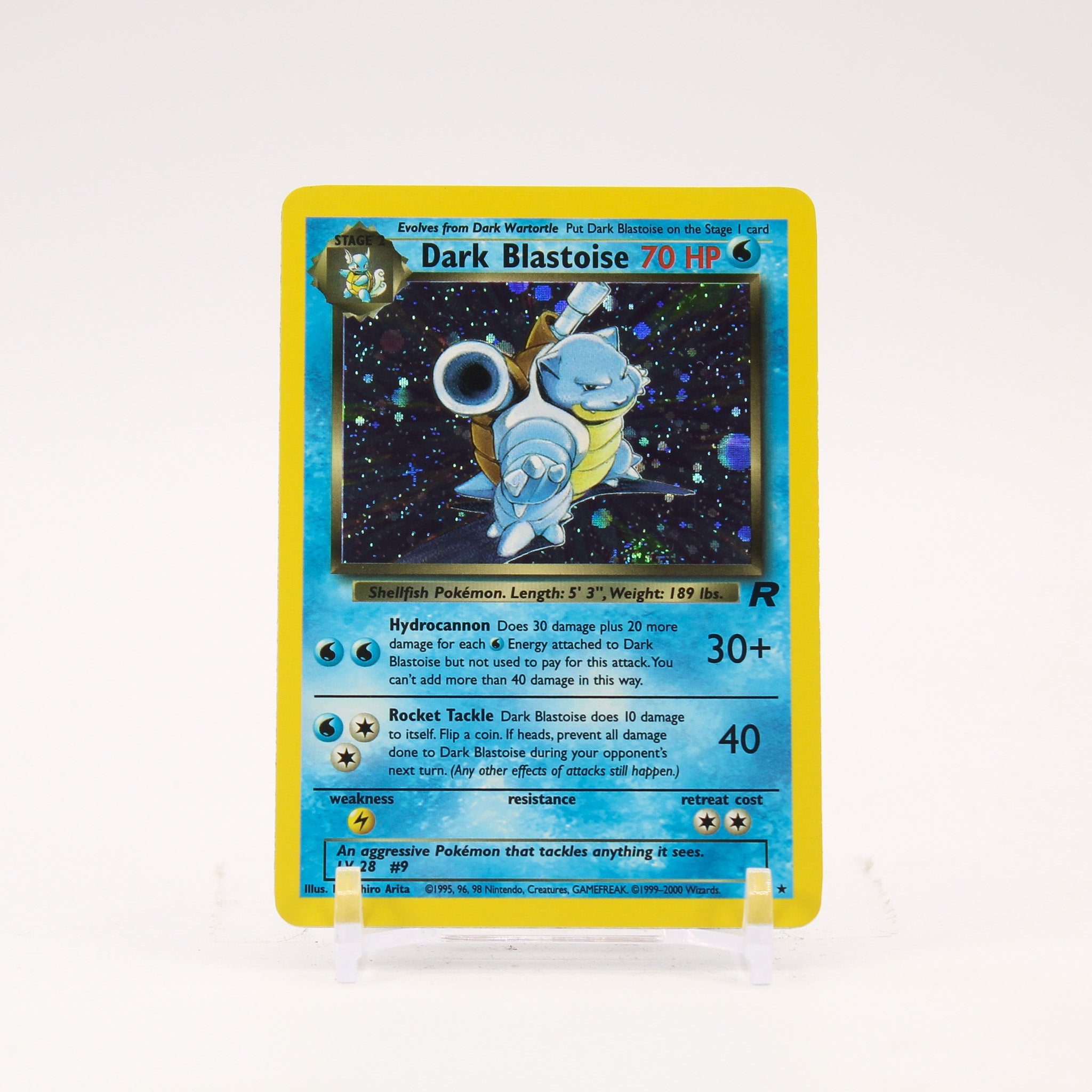 Dark Blastoise - 3/82 Team Rocket Unlimited Holo Rare Pokemon - LP