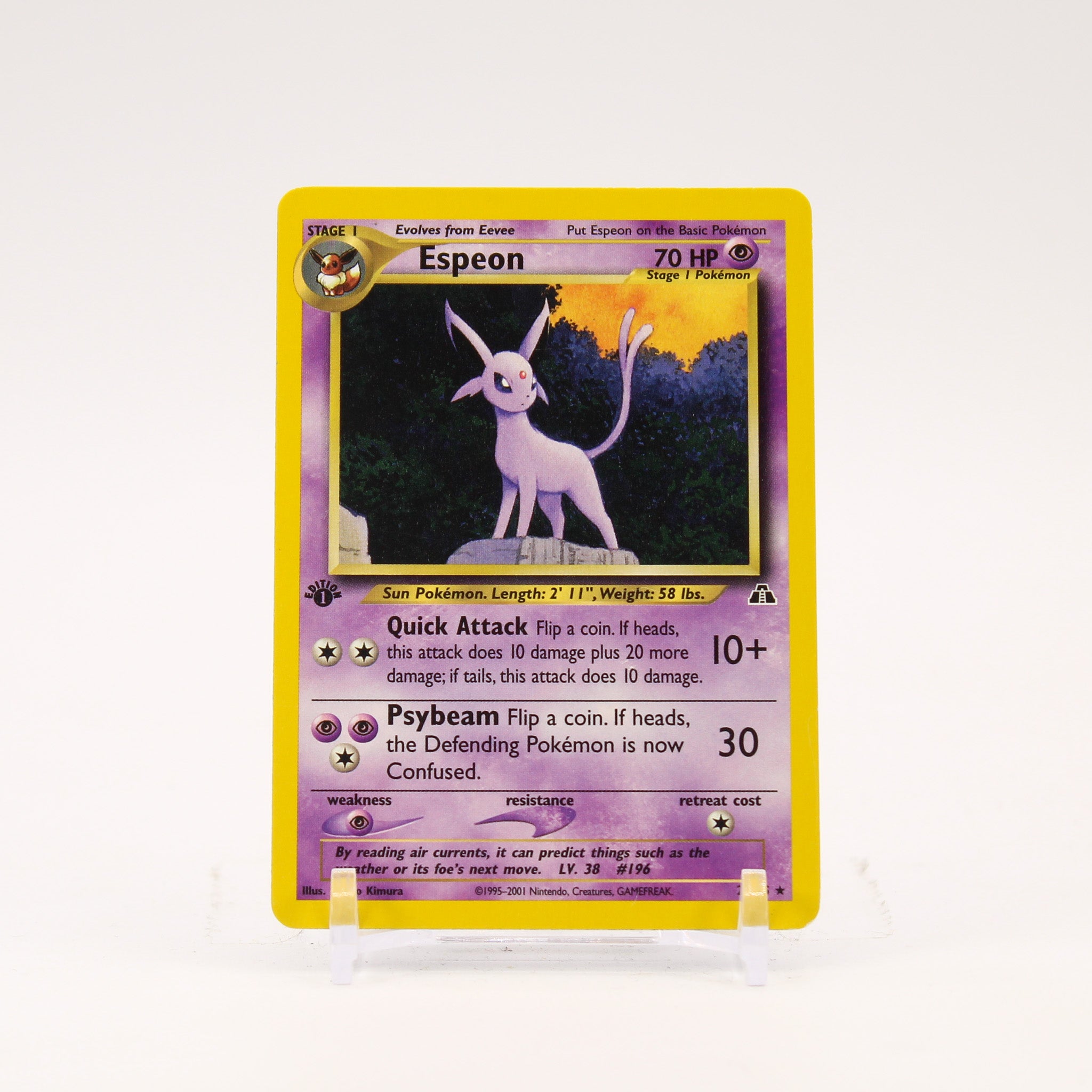 Espeon - 20/75 Neo Discovery 1st Edition Rare Pokemon - LP/MP