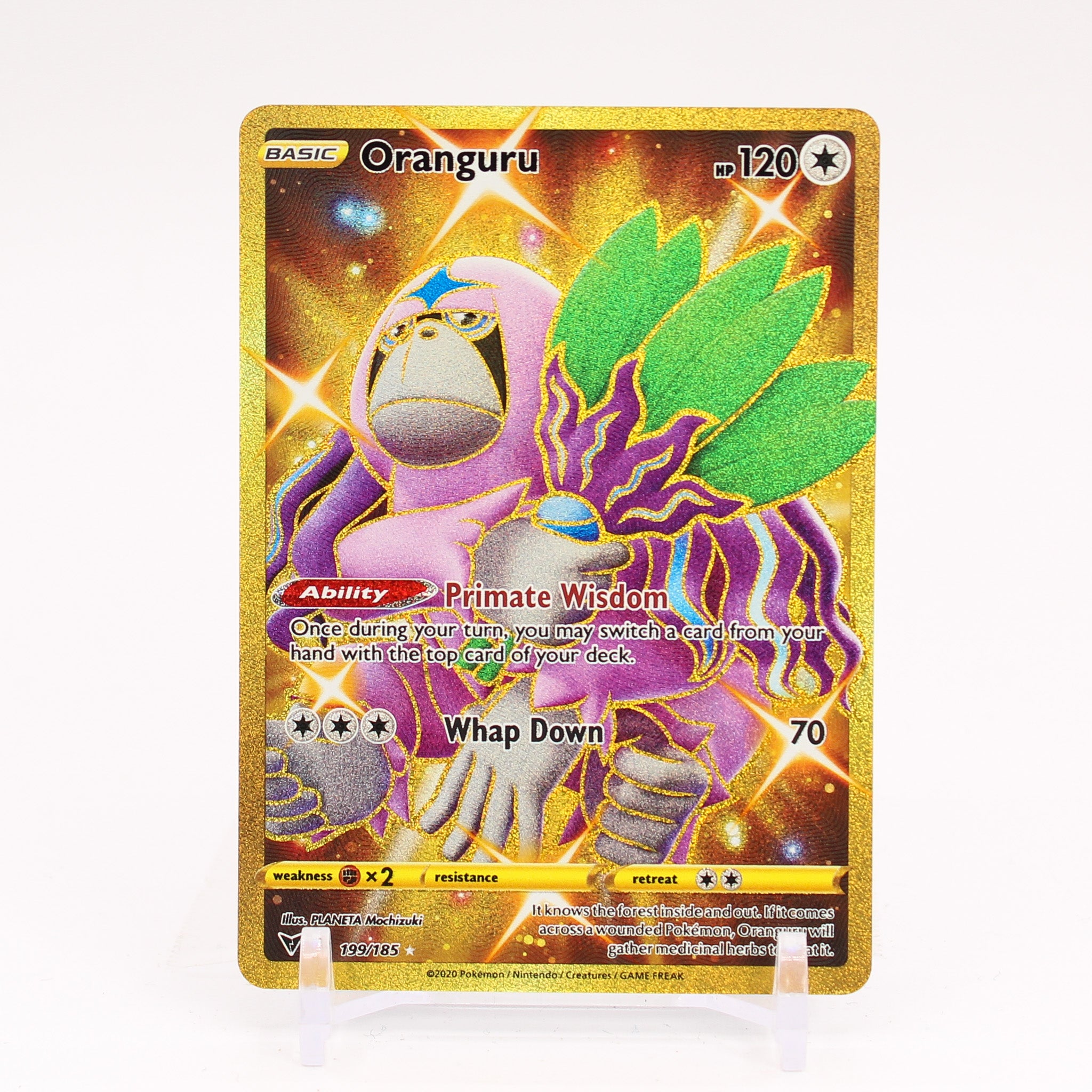 Oranguru - 199/185 Vivid Voltage Gold Pokemon - NM/MINT