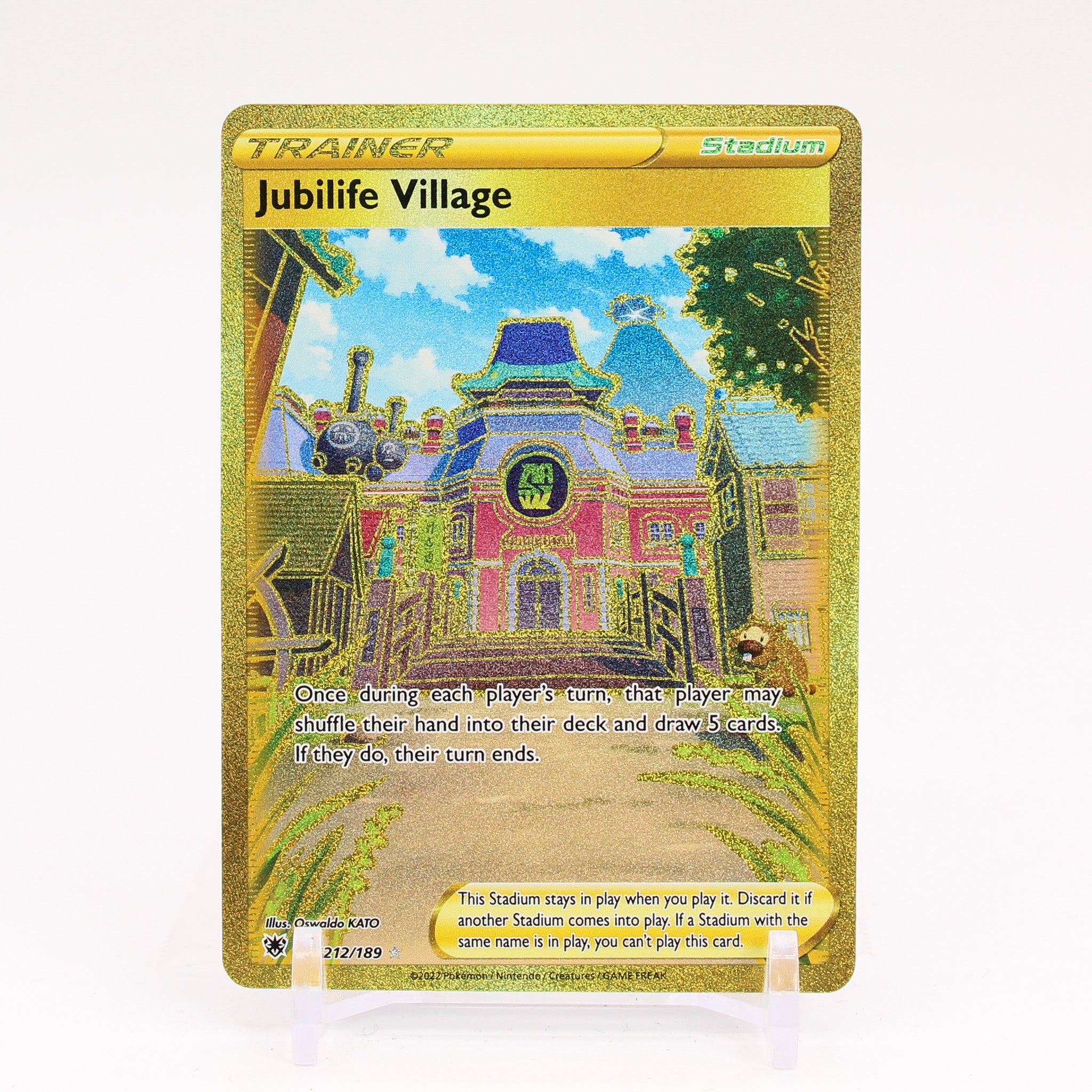 Jubilife Village - 212/189 Astral Radiance Gold Trainer - NM/MINT