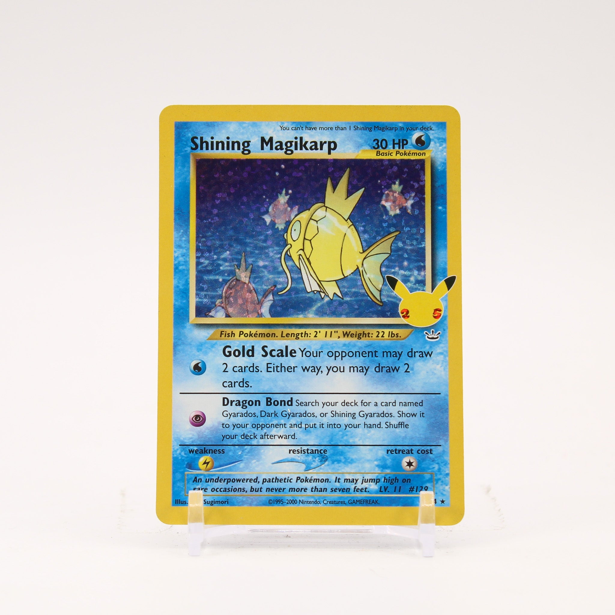 Shining Magikarp - 66/64 Celebrations 25th Anniversary Holo Rare Pokemon - NM