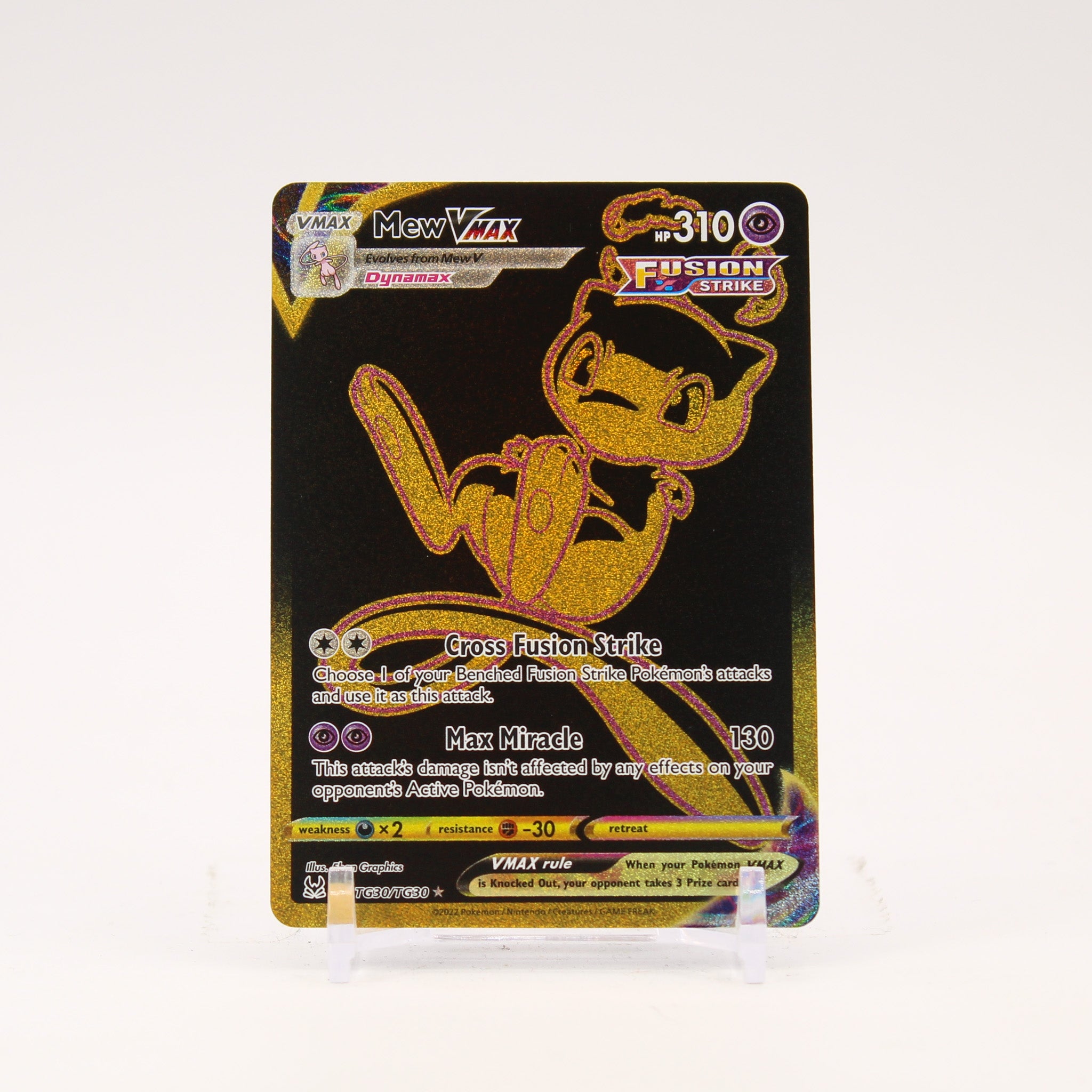 Mew Vmax - TG30/TG30 Lost Origin Trainer Gallery Gold Pokemon - NM