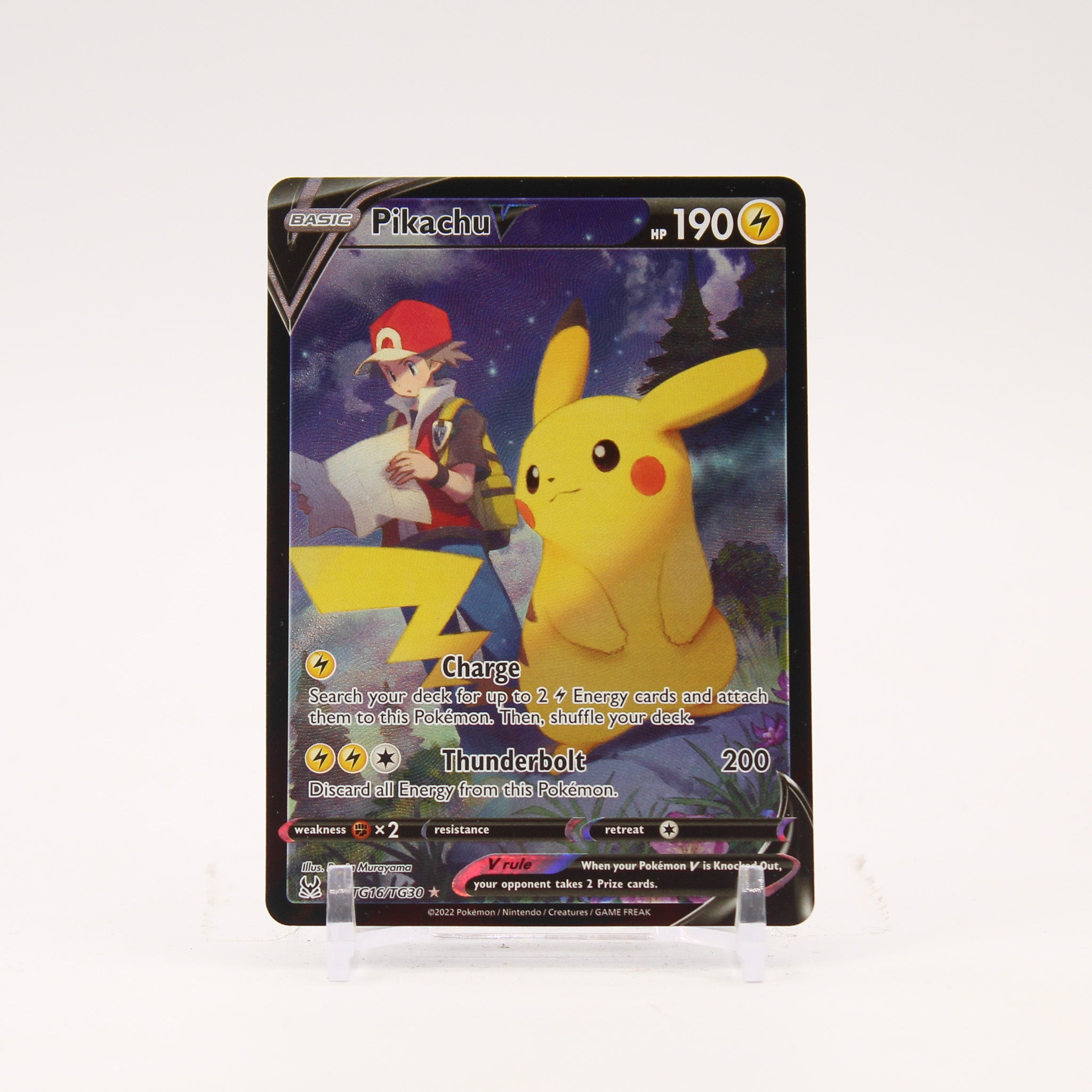 Pikachu V - TG16/TG30 Lost Origin Trainer Gallery Pokemon - NM