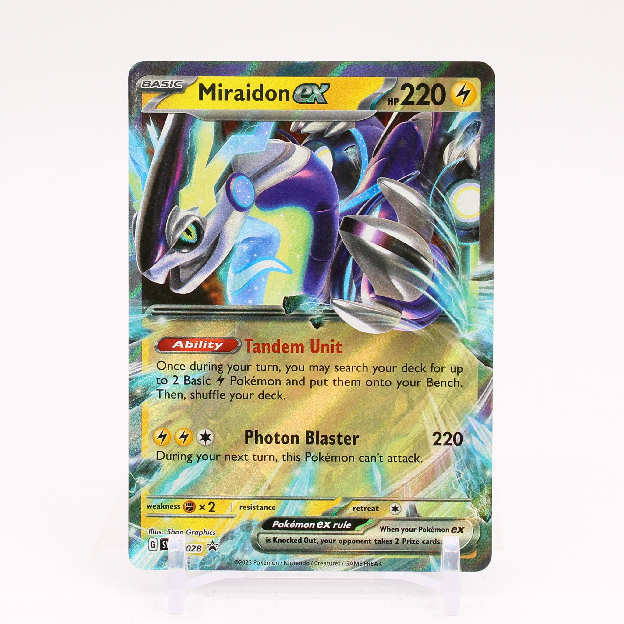 Miraidon ex - SVP028 Black Star Promo Pokemon - NM/MINT