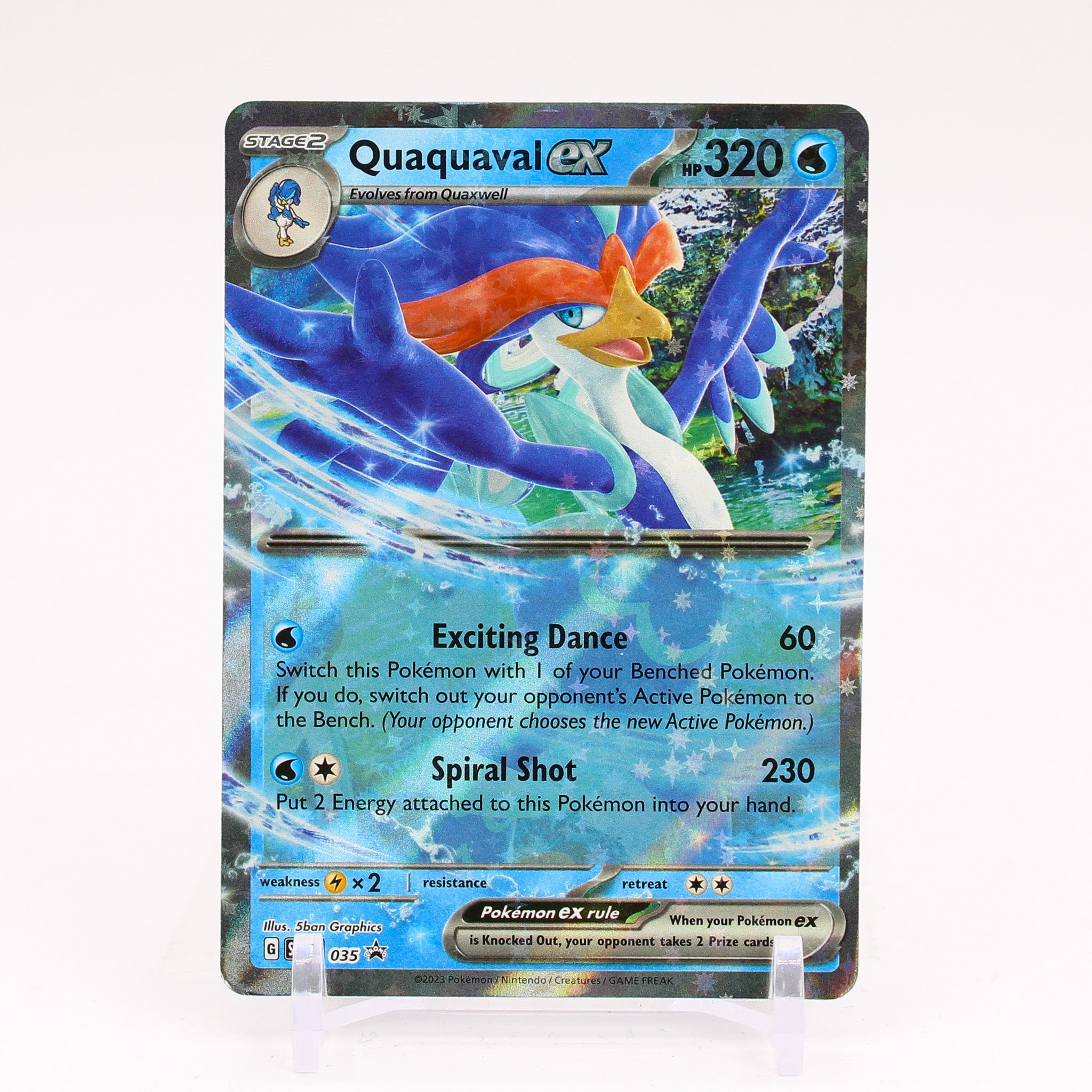 Quaquaval ex - SVP035 Black Star Promo Pokemon - NM/MINT
