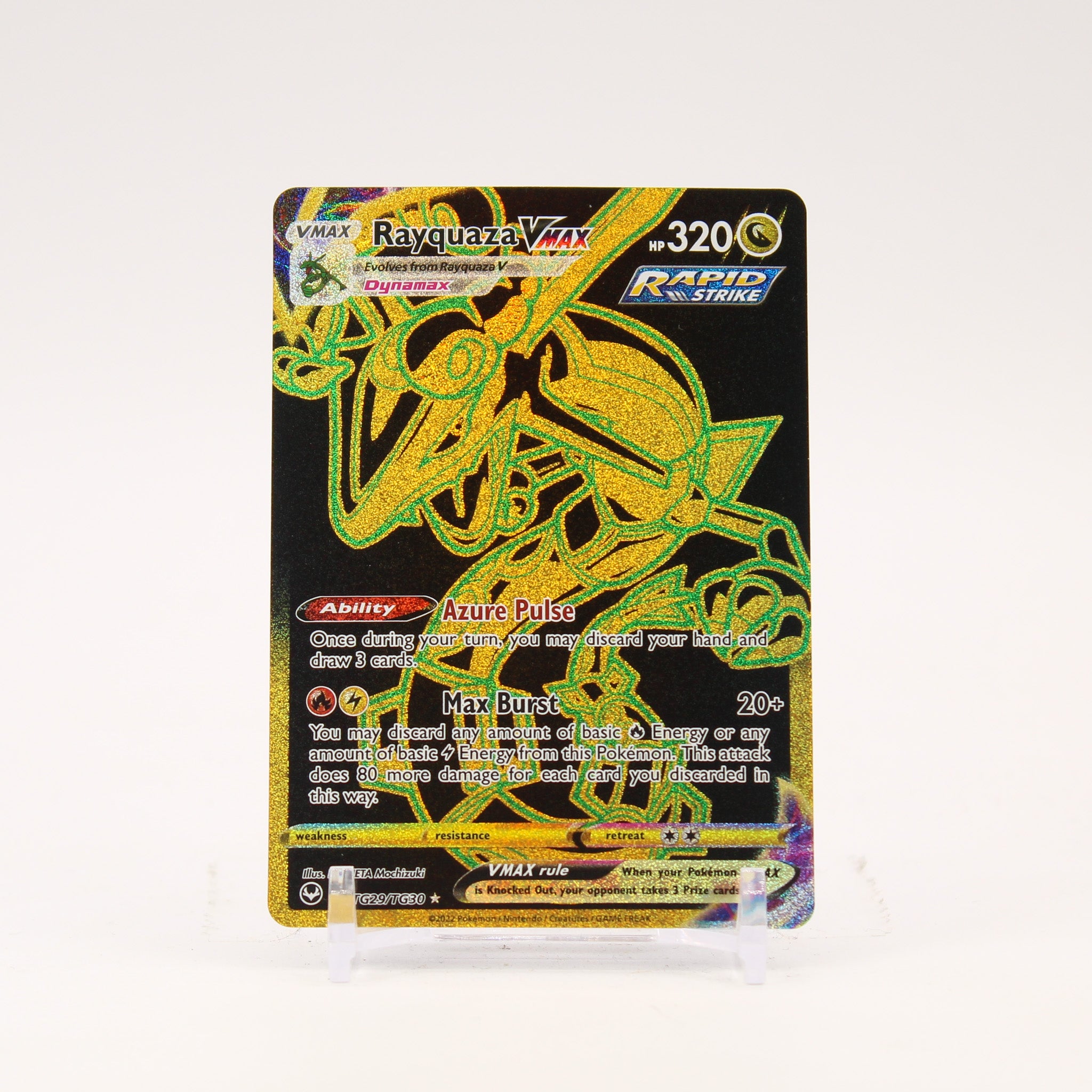 Rayquaza Vmax - TG29/TG30 Silver Tempest Trainer Gallery Gold Pokemon - NM