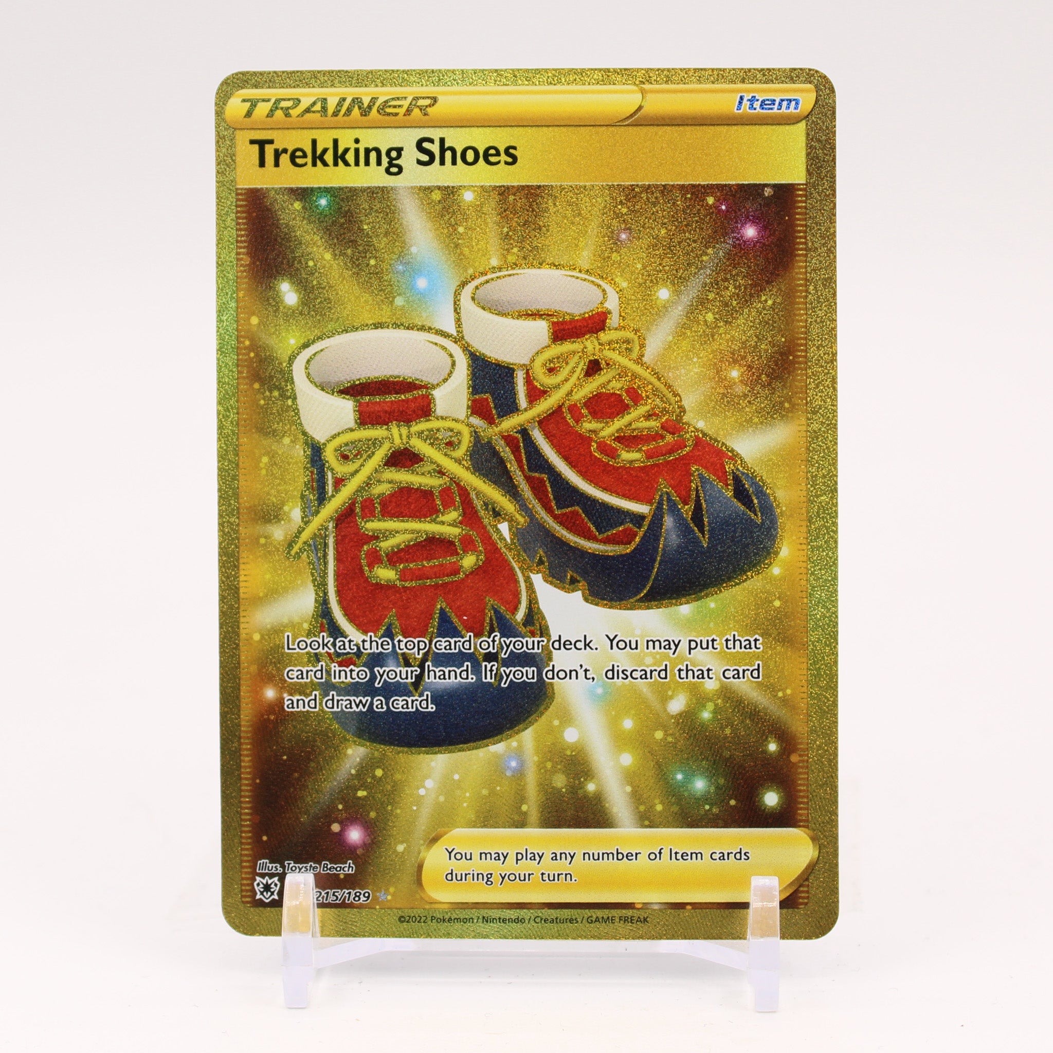 Trekking Shoes - 215/189 Astral Radiance Gold Trainer - NM/MINT