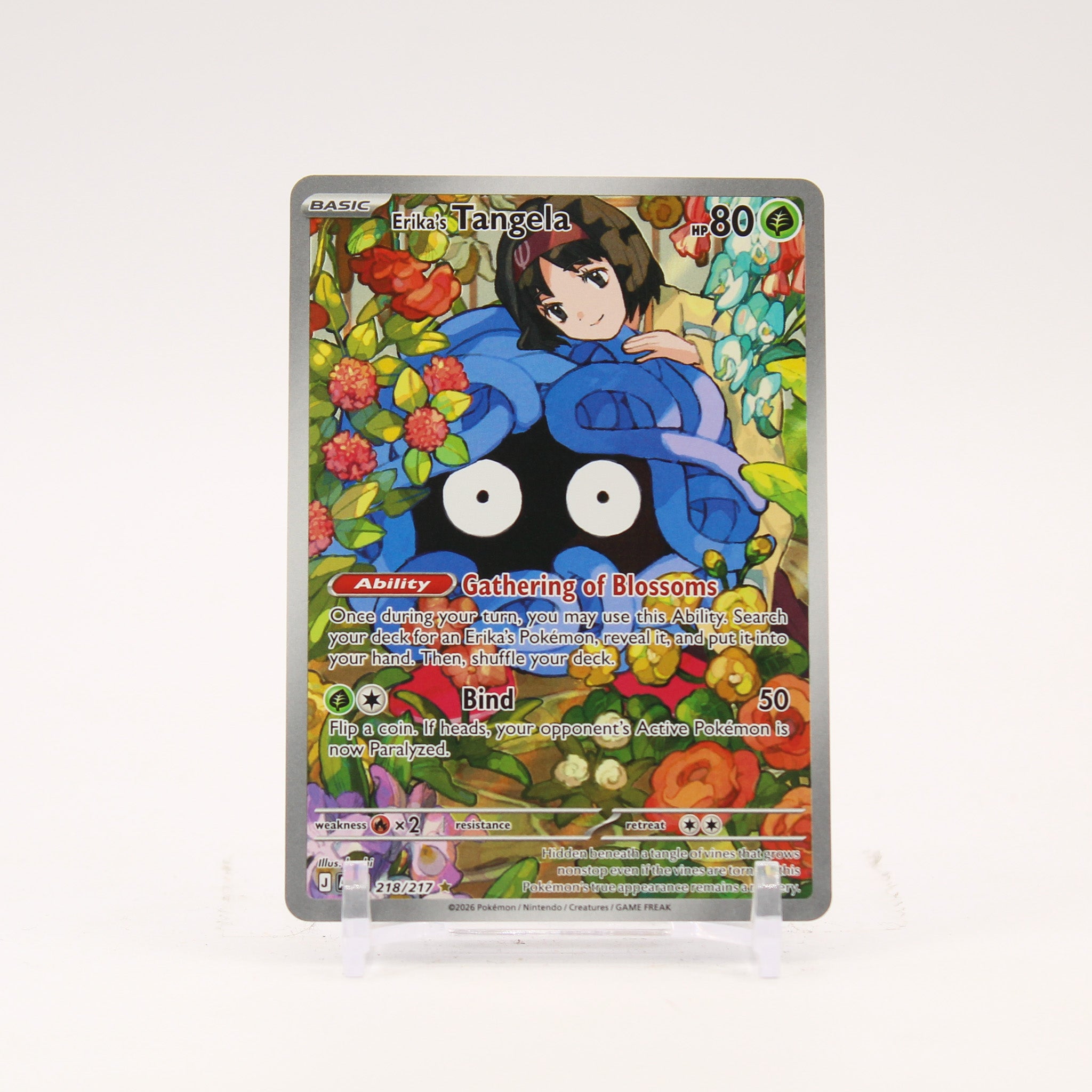 Erika's Tangela - 218/217 Ascended Heroes Illustration Rare Pokemon - NM